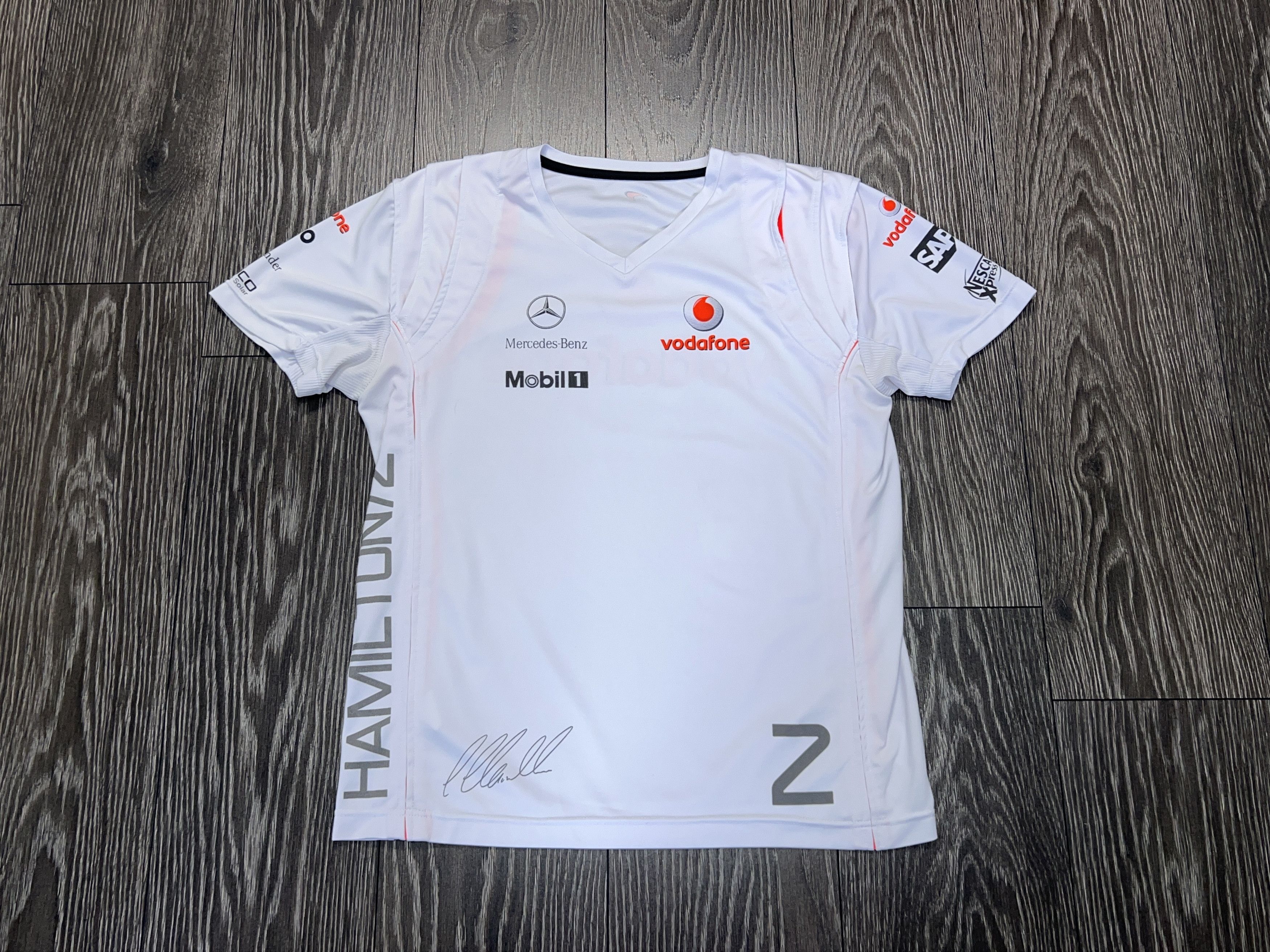 Formula 1 McLaren Vodafone Formula 1 Hamilton Mercedes Benz F1 T Shirt Size US S / EU 44-46 / 1 - 1 Thumbnail