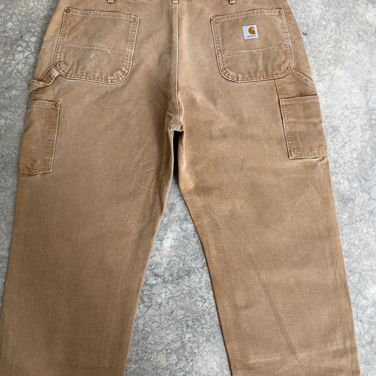Carhartt Vintage Carhartt Double Knee Faded Tan Carpenter Pants Size US 40 / EU 56 - 15 Thumbnail