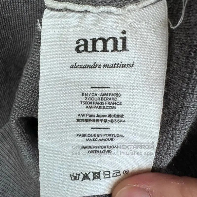 AMI AMI Gray Wool Long Sleeve Sweatshirt . Size US M / EU 48-50 / 2 - 5 Thumbnail