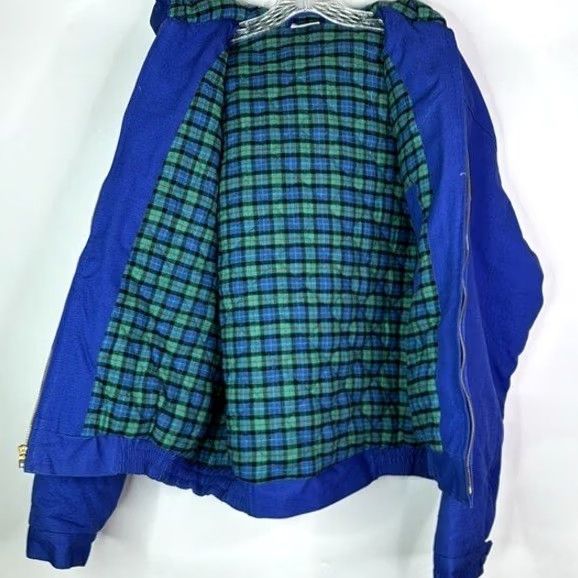Vintage Menards Blue Insulated Hooded Jacket Large Size US L / EU 52-54 / 3 - 7 Thumbnail