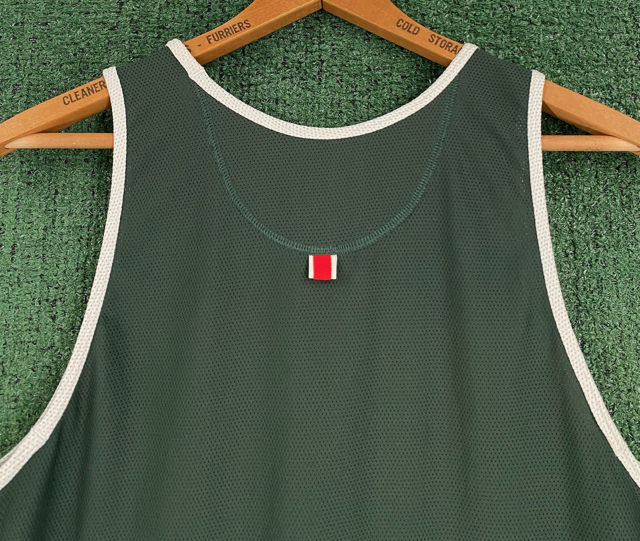 Tracksmith New England Tracksmith Van Cortlandt Tank Top Green & White Small Size US S / EU 44-46 / 1 - 8 Thumbnail