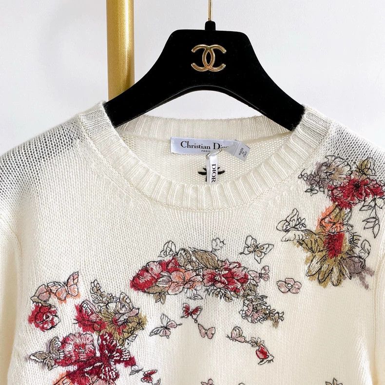 Dior Dior Printed knitted sweater Size XS / US 0-2 / IT 36-38 - 4 Thumbnail