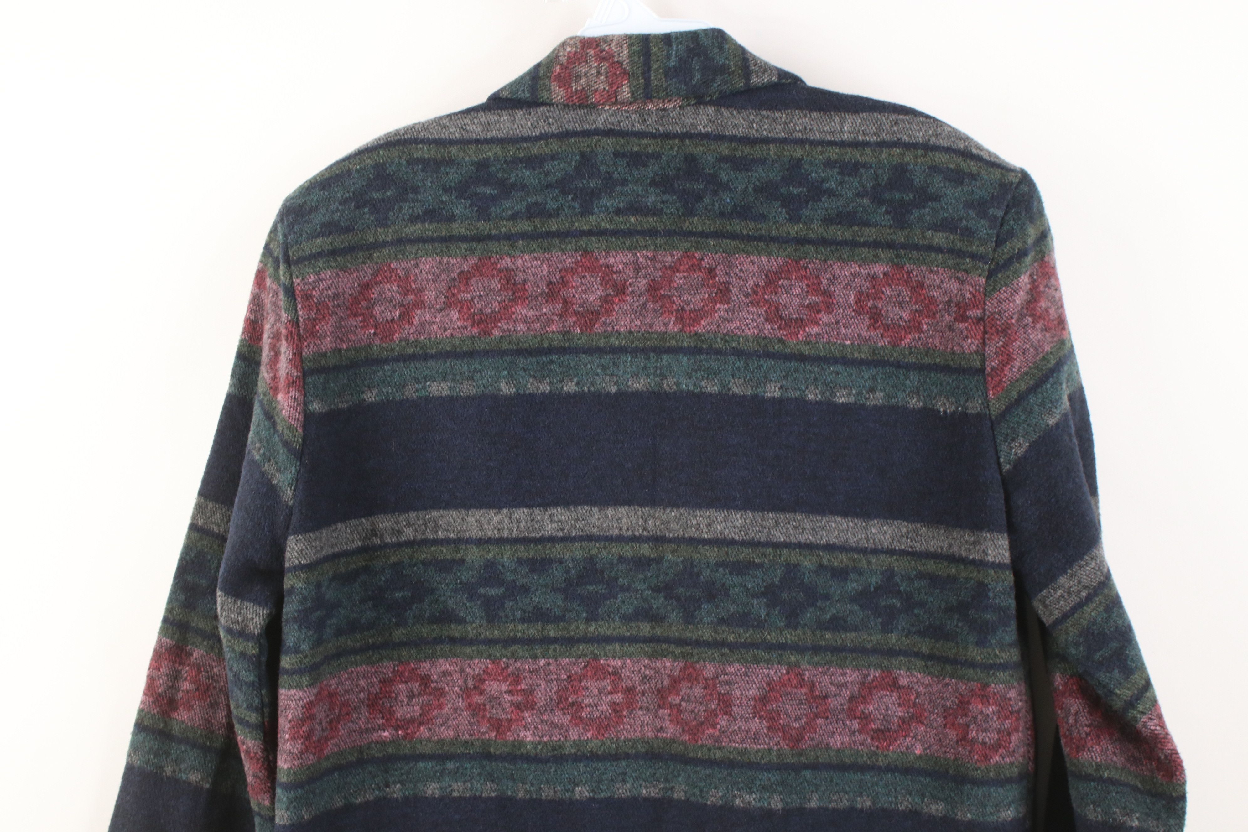 Vintage Vintage 90s Streetwear Southwestern Blazer Jacket USA Size M / US 6-8 / IT 42-44 - 13 Thumbnail