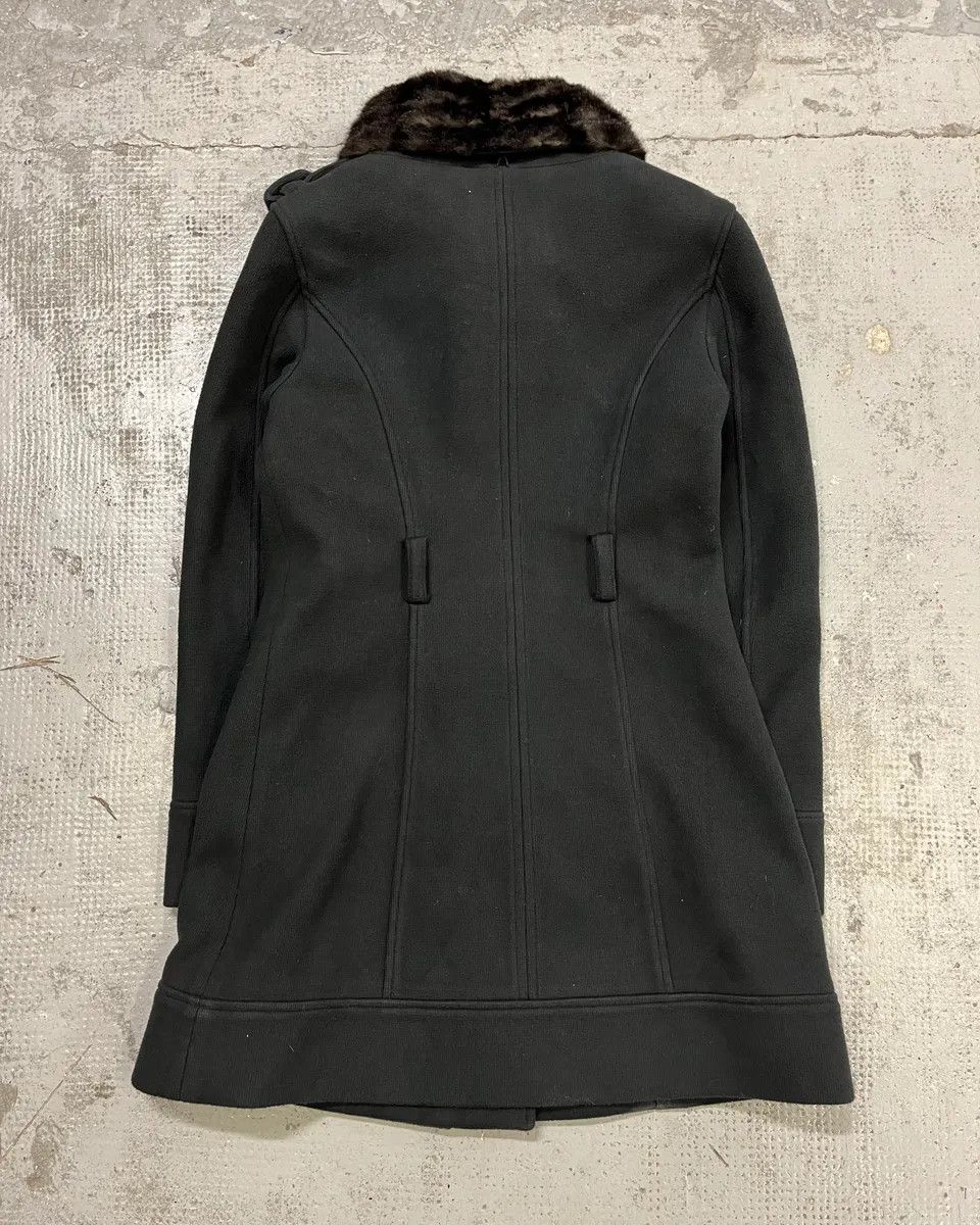 Emporio Armani AW2009 Emporio Armani Fur Collar Black Long Coat Size S / US 4 / IT 40 - 8 Thumbnail