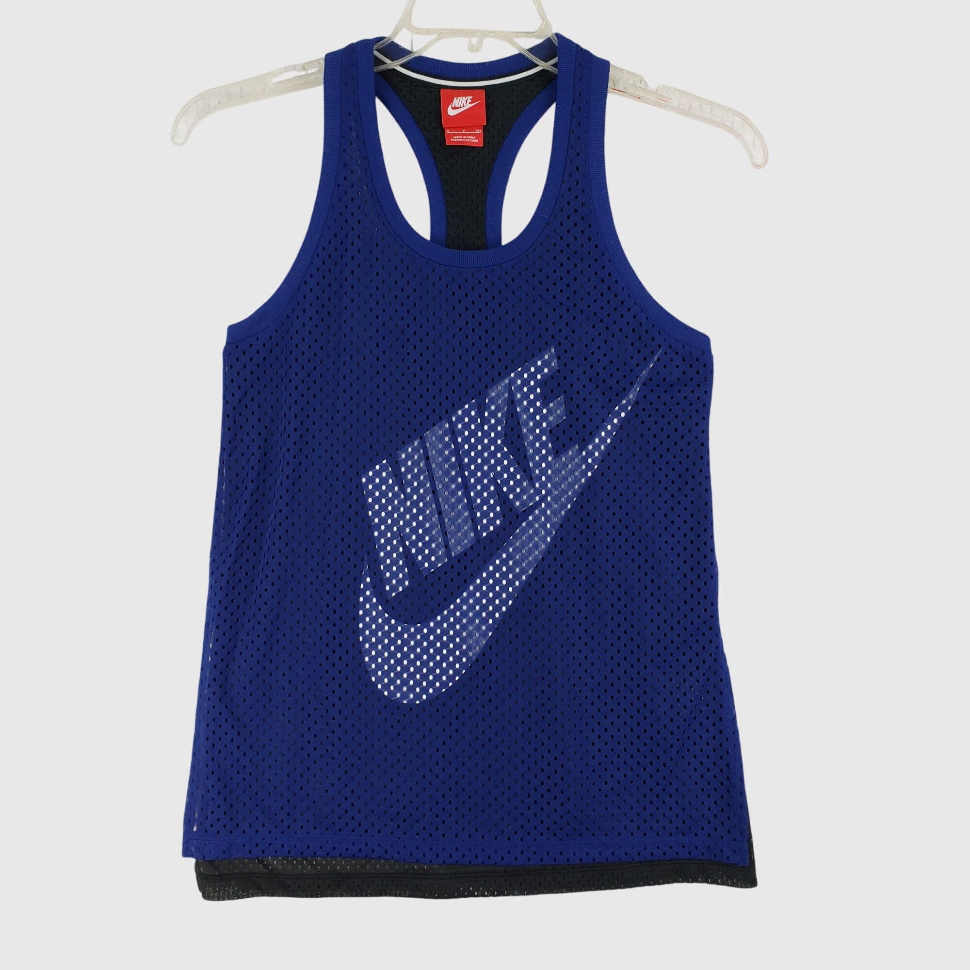 Nike Nike Tank Logo Mesh Overlay JUST DO IT Workout Running Athle Size S / US 4 / IT 40 - 5 Thumbnail