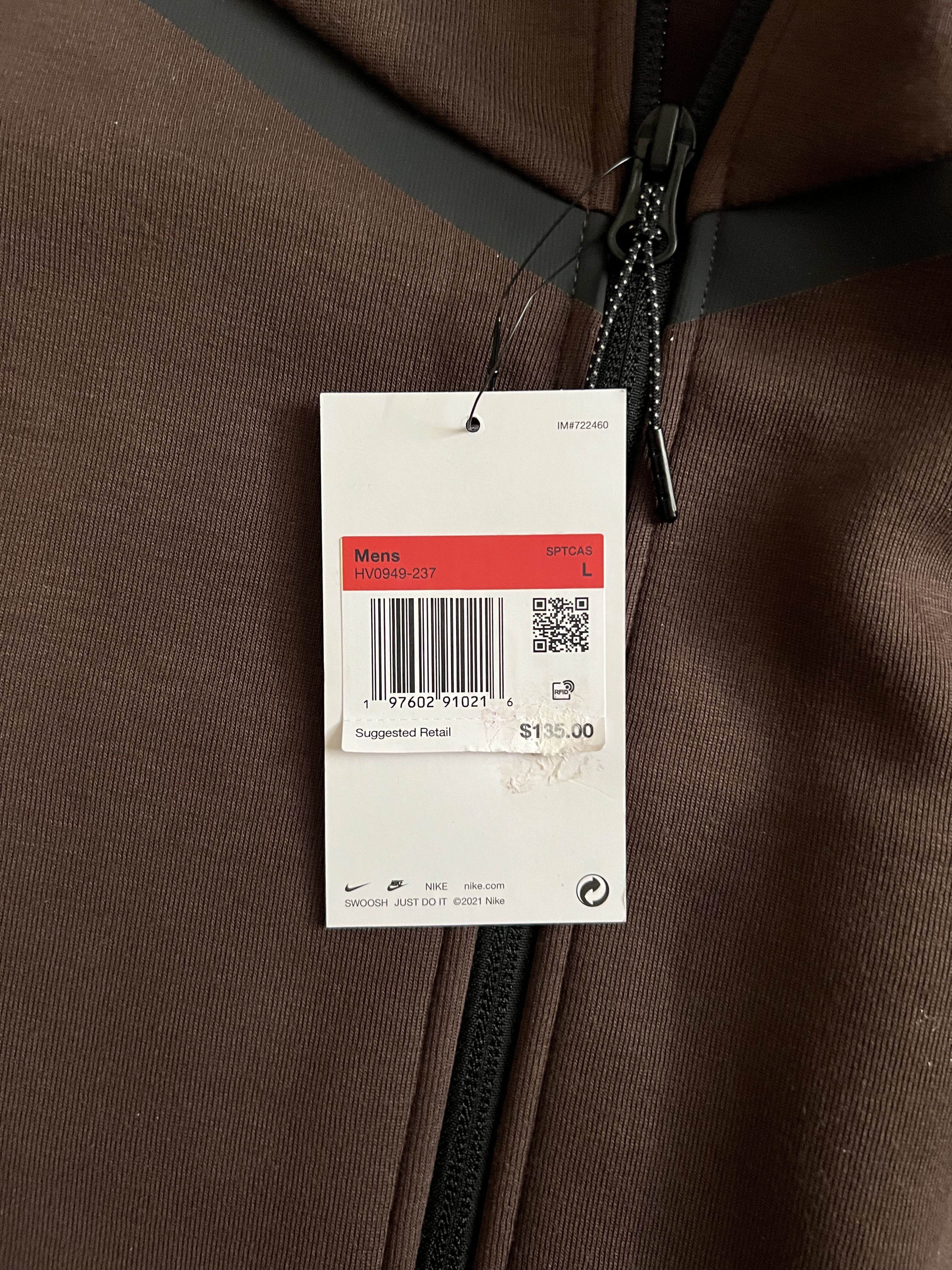 Nike Nike Tech Fleece Windrunner Full-Zip Hoodie Baroque Brown Size US L / EU 52-54 / 3 - 5 Thumbnail