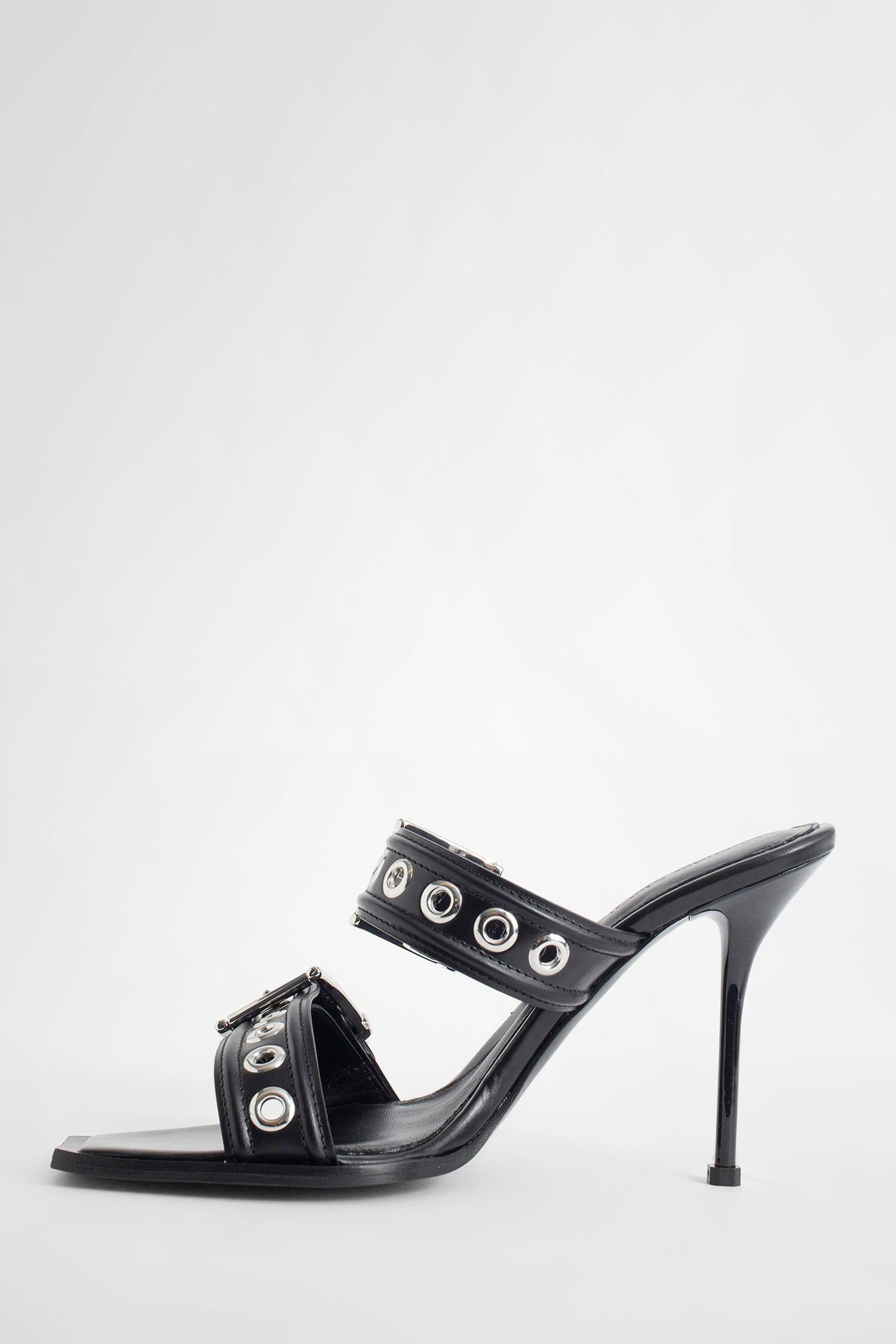 Alexander McQueen o1y0225 Sandals in Black Size US 8 / IT 38 - 4 Thumbnail