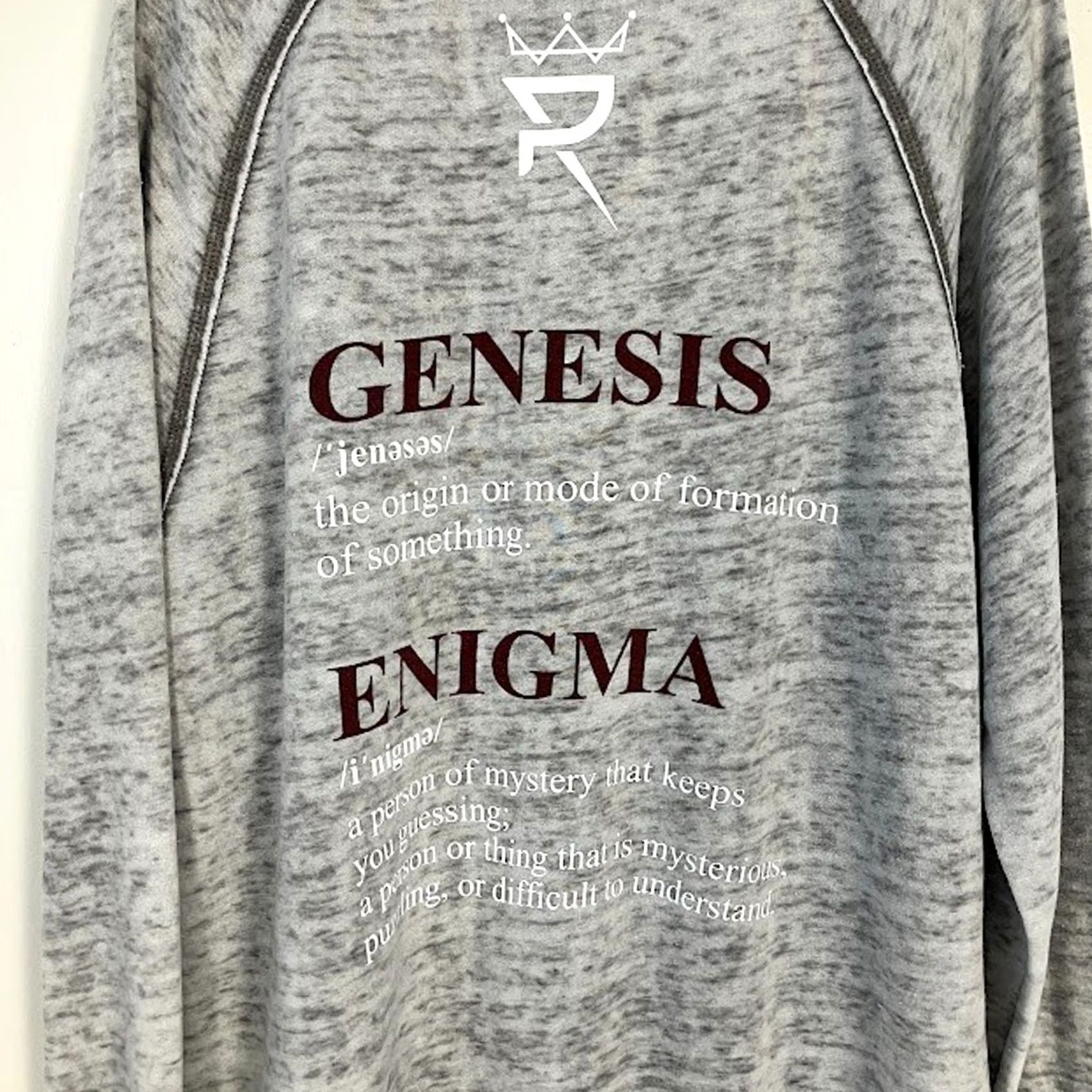Prince Prince Royce Alter Ego (Genesis/ Enigma) Crewneck Sweatshirt Grey XL Unisex Adults Sweatshirt Pullover Crewneck Lightweight 55% Cotton 45% Polyester Size US XL / EU 56 / 4 - 4 Thumbnail