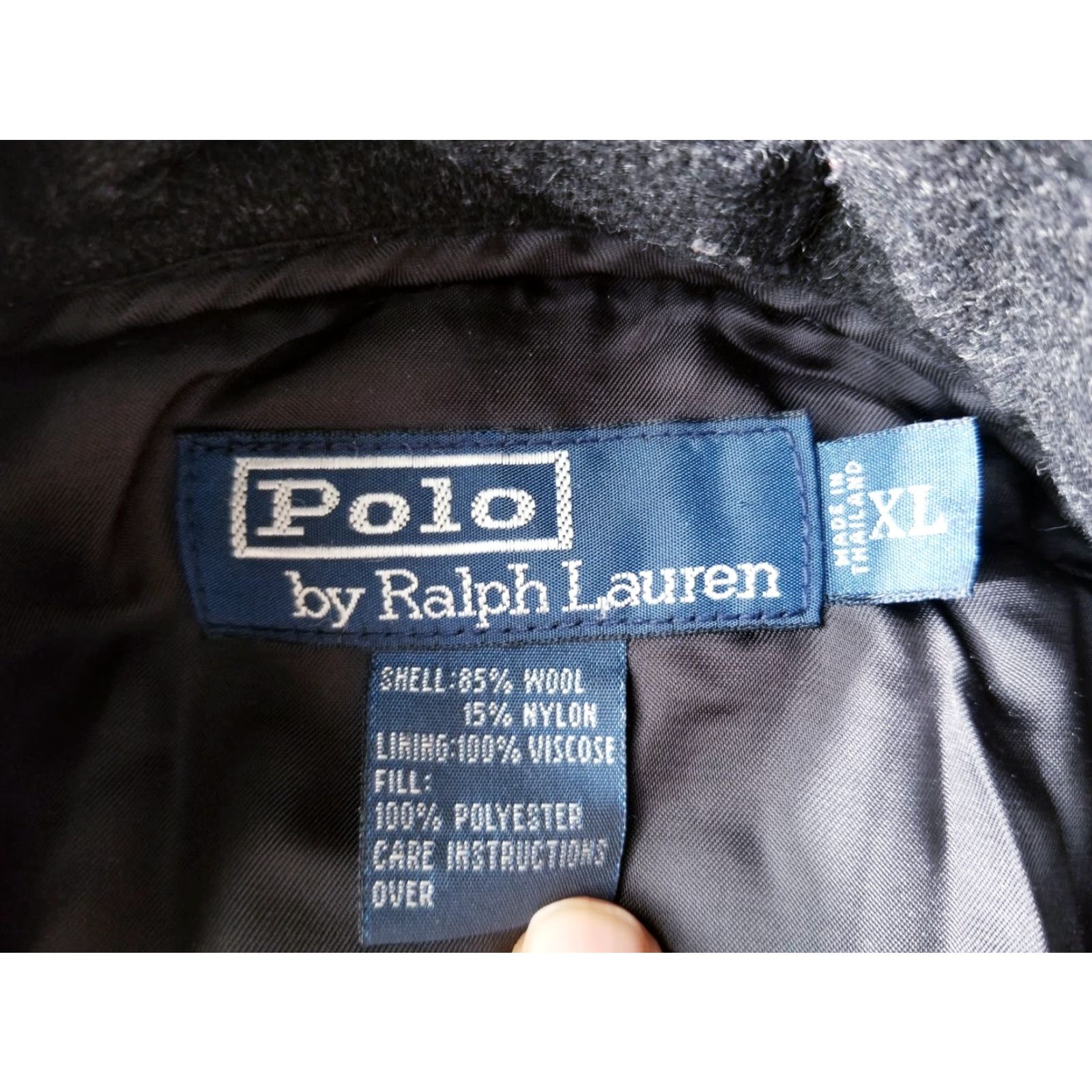Polo Ralph Lauren Polo Ralph Lauren Jacket Wool Tweed Full Zip Pea Coat Gray XL Men Size US XL / EU 56 / 4 - 2 Thumbnail