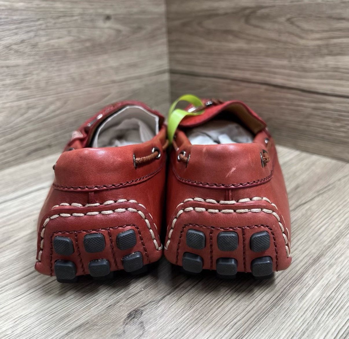 Louis Vuitton Louis Vuitton Hockenheim Red & Brown Woven Loafers J41 Size US 8 / EU 41 - 2 Thumbnail