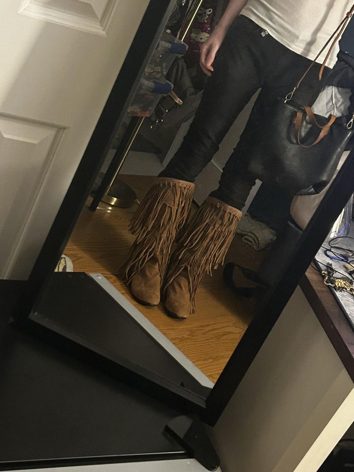 Michael Kors Suede Fringe boots 🤎 Size US 11 / IT 41 - 4 Thumbnail