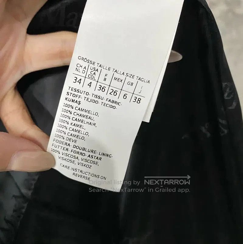 Max Mara MaxMara Classic Black Long Coat for Women . Size XL / US 12-14 / IT 48-50 - 7 Thumbnail