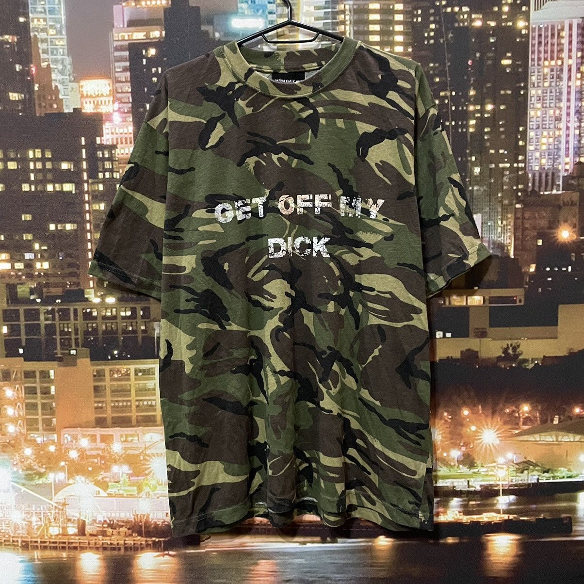 Japanese Brand MILITARY T SHIRT HUMOR GET OFF MY DICK ABSURD SLOGAN LOGO Size US M / EU 48-50 / 2 - 1 Thumbnail