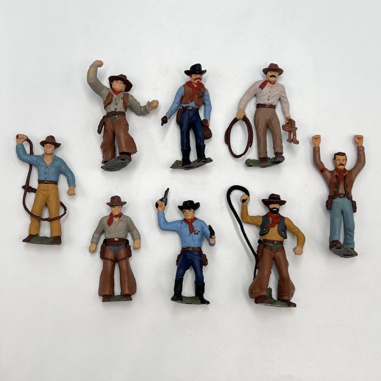 Vintage Vintage Soviet Plastic Set of 8 Soldiers Cowboys Signed Size ONE SIZE - 1 Thumbnail
