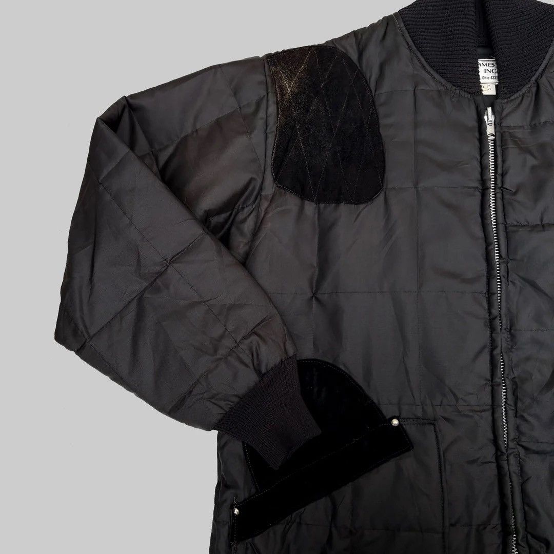 Vintage 1970s 1960 60s True Vintage Black USA Made Hunting Jacket Size US XXL / EU 58 / 5 - 2 Thumbnail