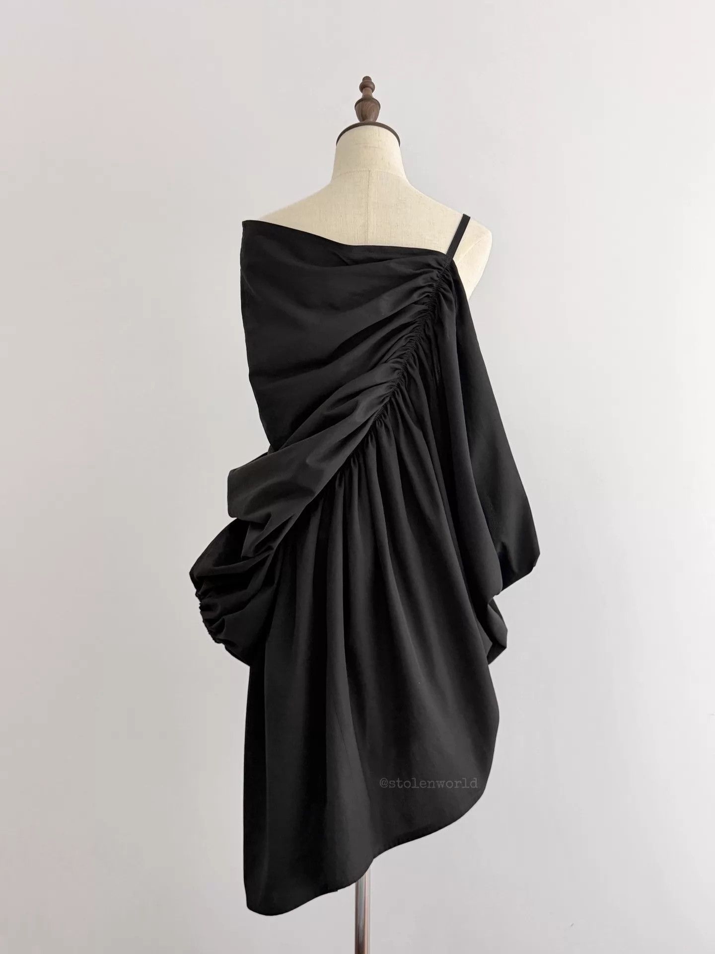 Limi Feu Limi feu Irregular Gathered Spaghetti Strap Dress Size S / US 4 / IT 40 - 6 Thumbnail