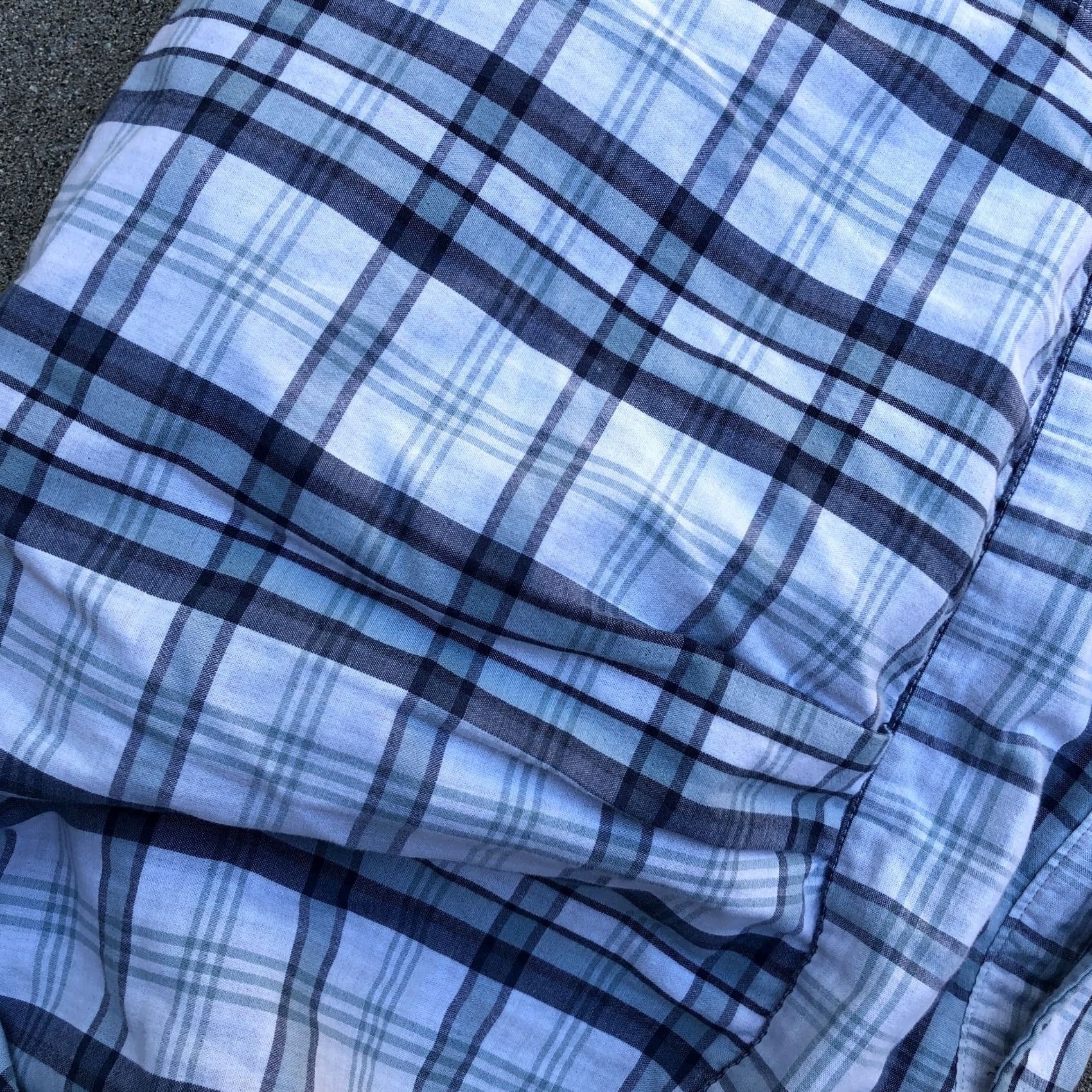 Doublet GOODTHREADS Double Face Slim Fit Button Down Shirt Men's XL Plaid Blue Size US XL / EU 56 / 4 - 3 Thumbnail
