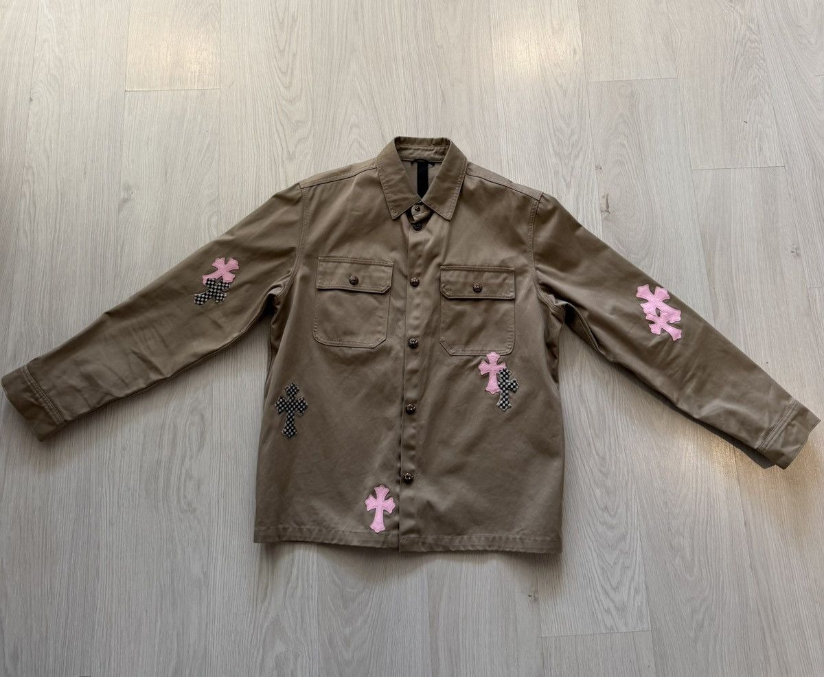 Chrome Hearts Chrome Hearts Tan Work Dog w. Pink & Checkered Cross Patches Size US XL / EU 56 / 4 - 1 Thumbnail