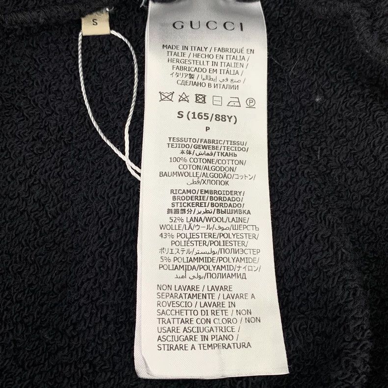 Gucci Gucci Black logo letter print cotton round-neck long-sleeve Size US S / EU 44-46 / 1 - 8 Thumbnail