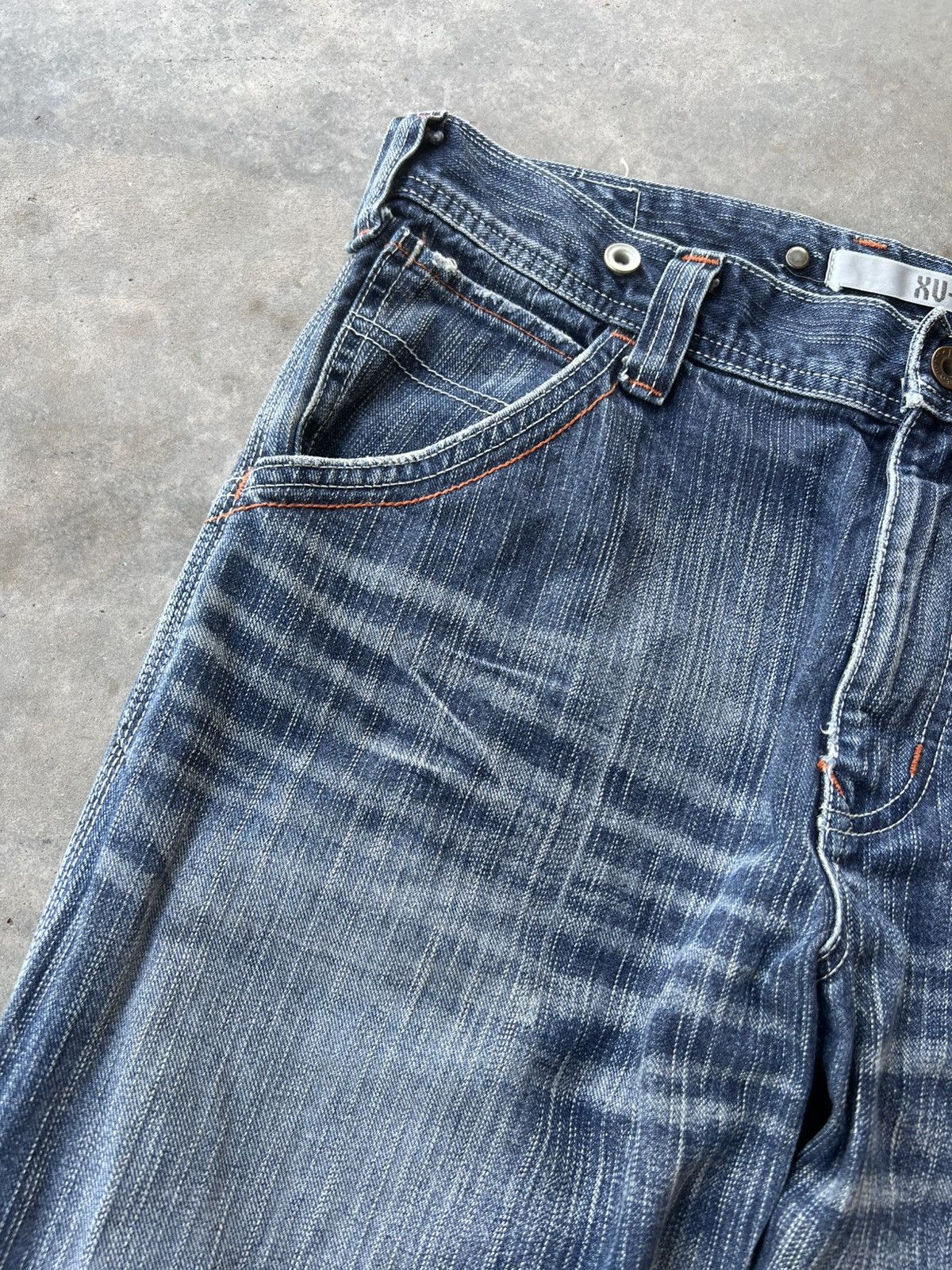 Edwin 💥Flare 💥Vintage Edwin XVS Distress Washed Jean Size US 33 - 8 Thumbnail