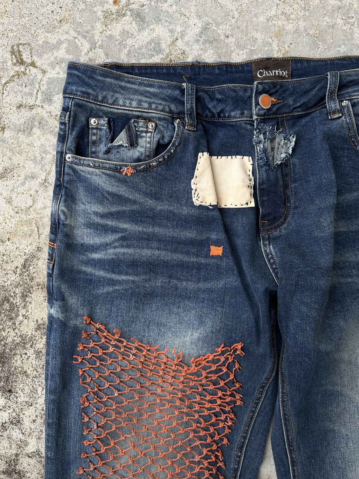 Vintage Y2K boot cut flare released hem patchwork Hysteric denim Size US 37 - 3 Thumbnail