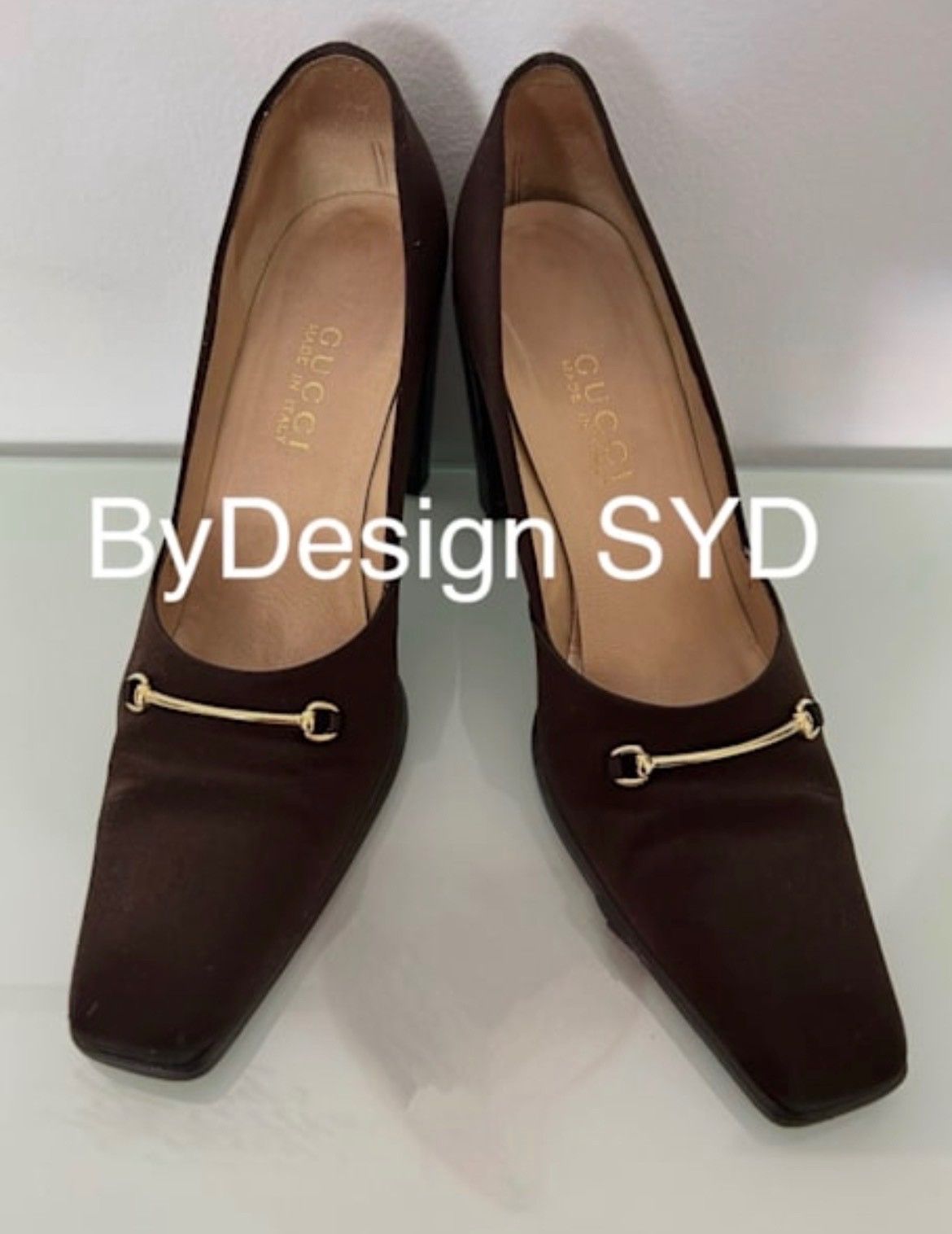Gucci Gucci Horsebit Dark Brown Satin Square Toe Size US 9 / IT 39 - 5 Thumbnail