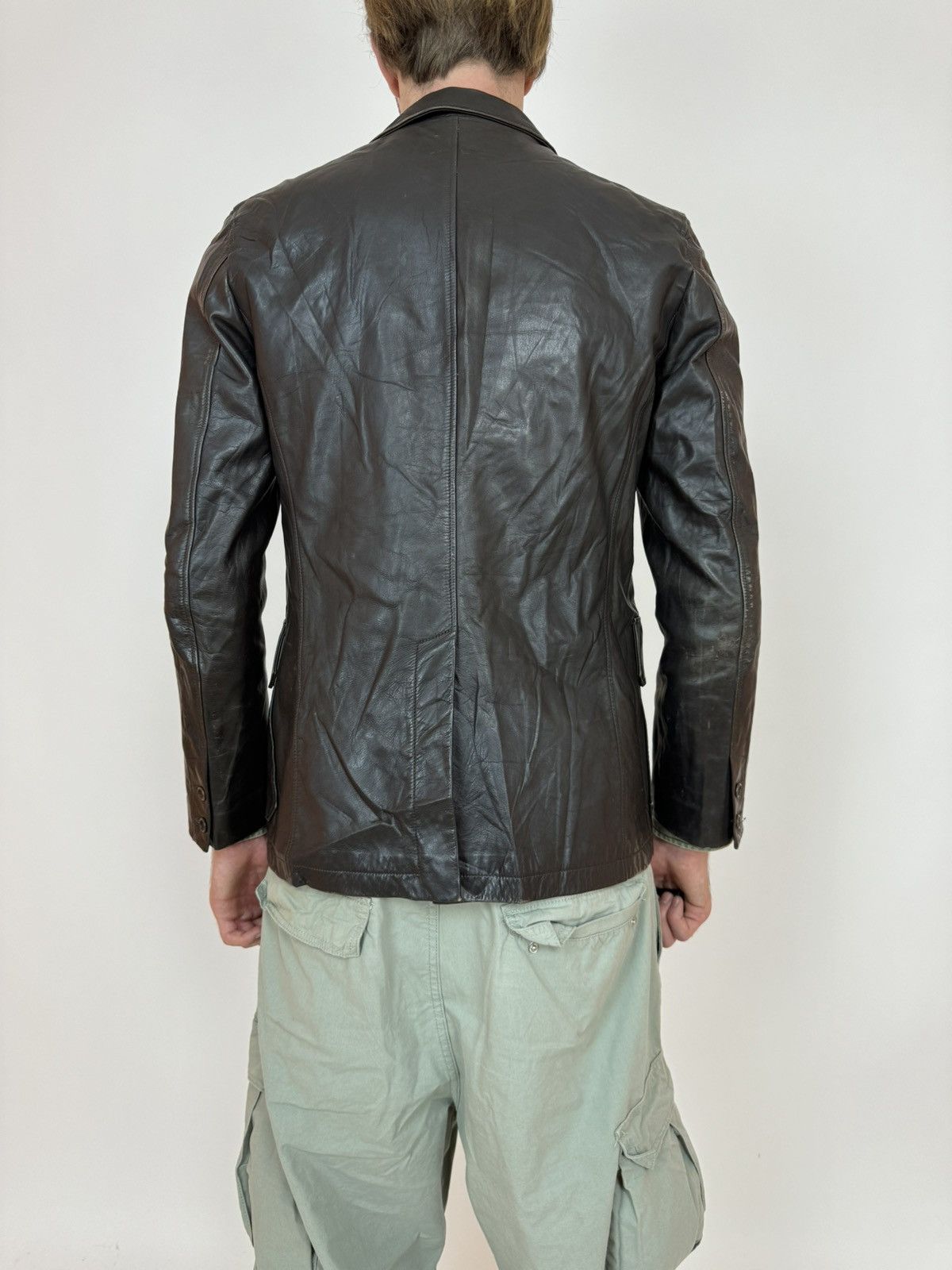 Country Road COUNTRY ROAD Leather Blazer Jacket Mens Size M Size US M / EU 48-50 / 2 - 6 Thumbnail
