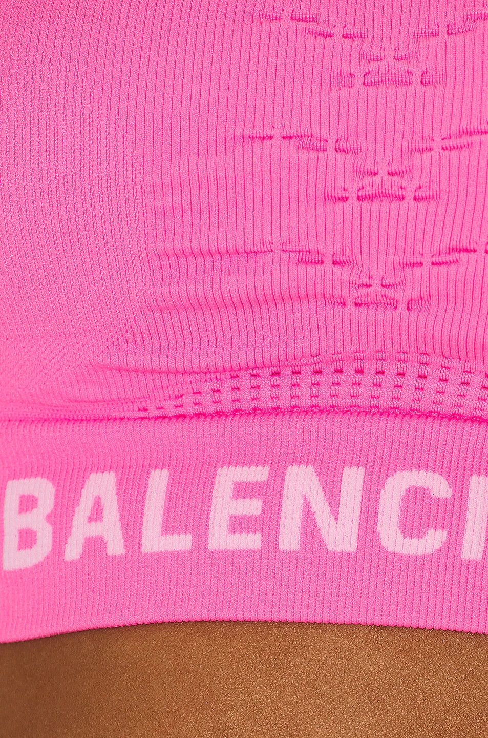 Balenciaga o1bcso1str1124 Athlentic Crop Top in Neon Pink Size M / US 6-8 / IT 42-44 - 5 Thumbnail