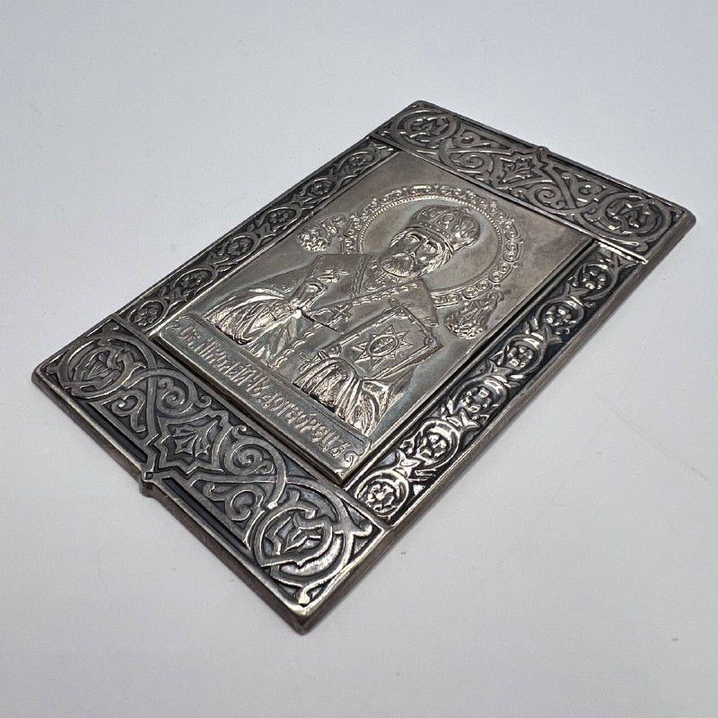 Vintage Vintage Icon St.Nicholas Sterling Silver 925 Orthodox Size ONE SIZE - 4 Thumbnail