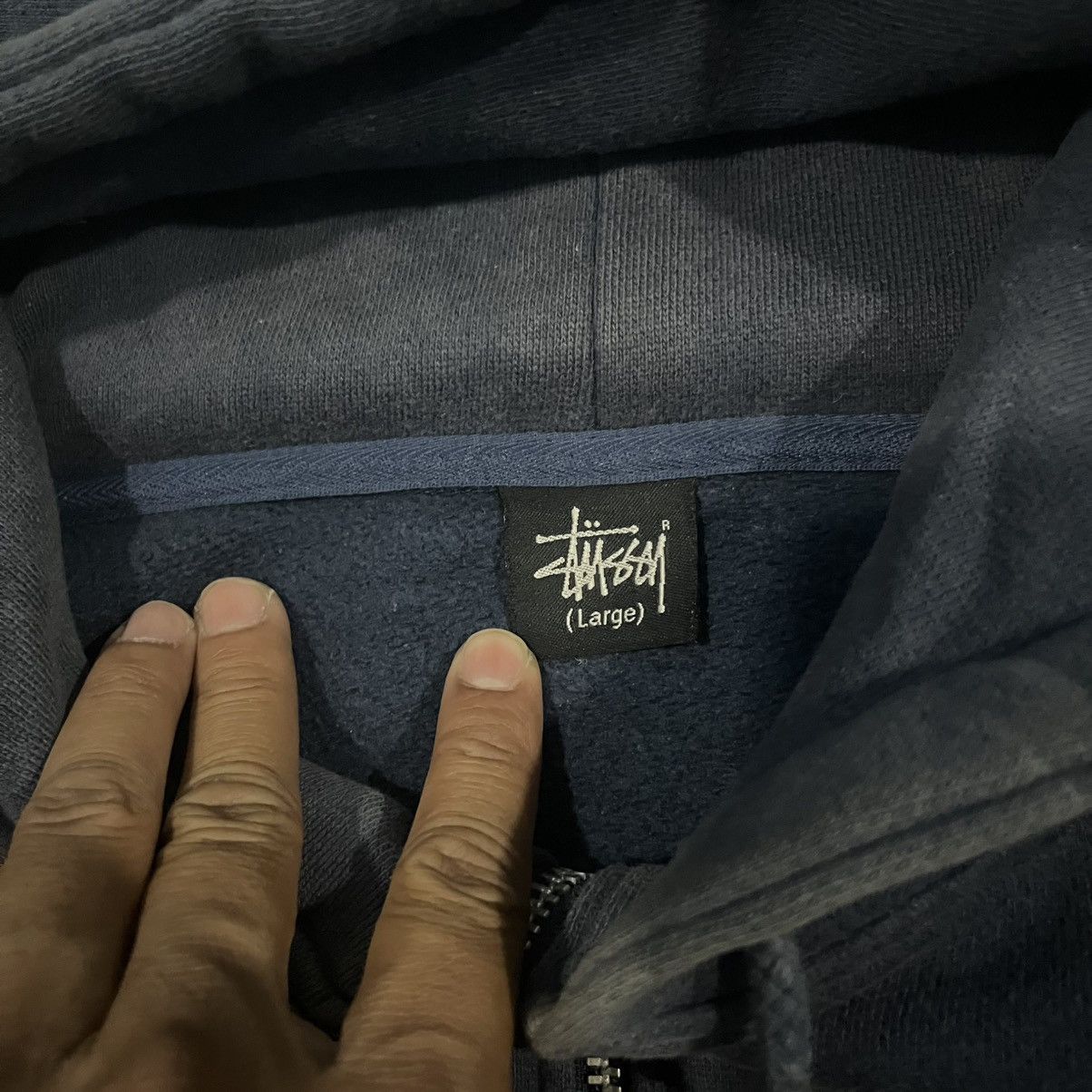 Stussy Vintage Stussy 8 Ball Full Zipper Hoodie Size US L / EU 52-54 / 3 - 5 Thumbnail
