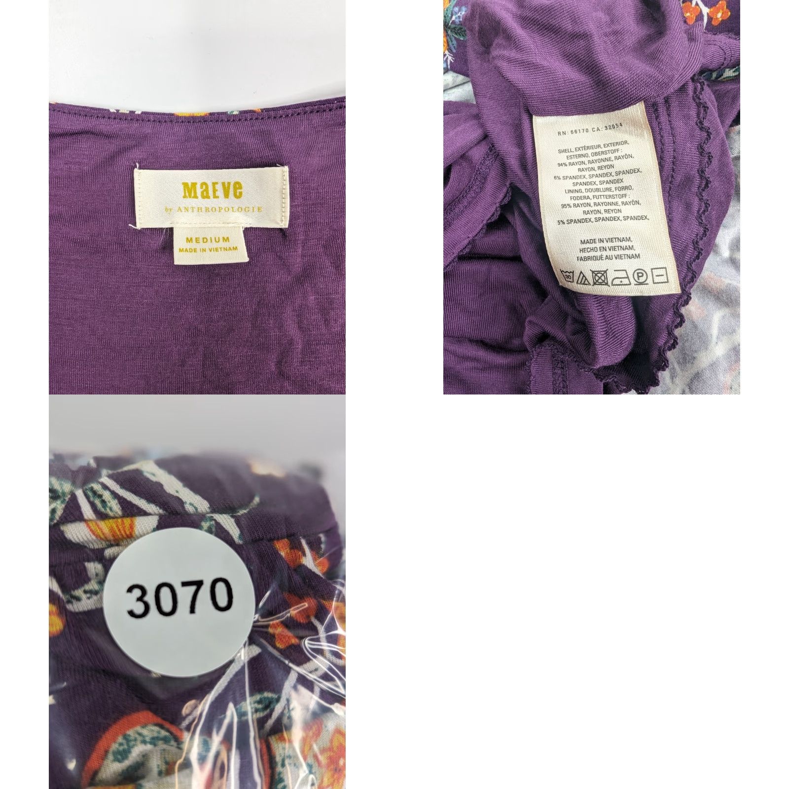 Vintage **Beloved Purple Floral Shift Dress Size M** User: **Beloved Purple Floral Midi Dress Size M** Size M / US 6-8 / IT 42-44 - 8 Thumbnail