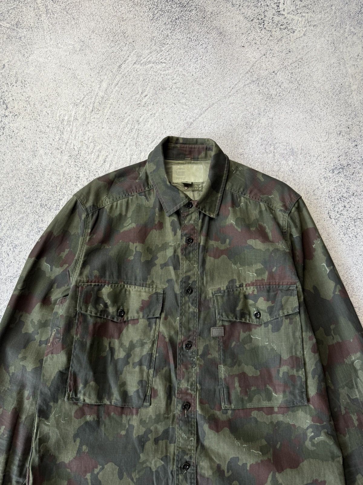 G-Star Vintage G Star Raw Multicam Thick Shirt Size M Size US M / EU 48-50 / 2 - 5 Thumbnail