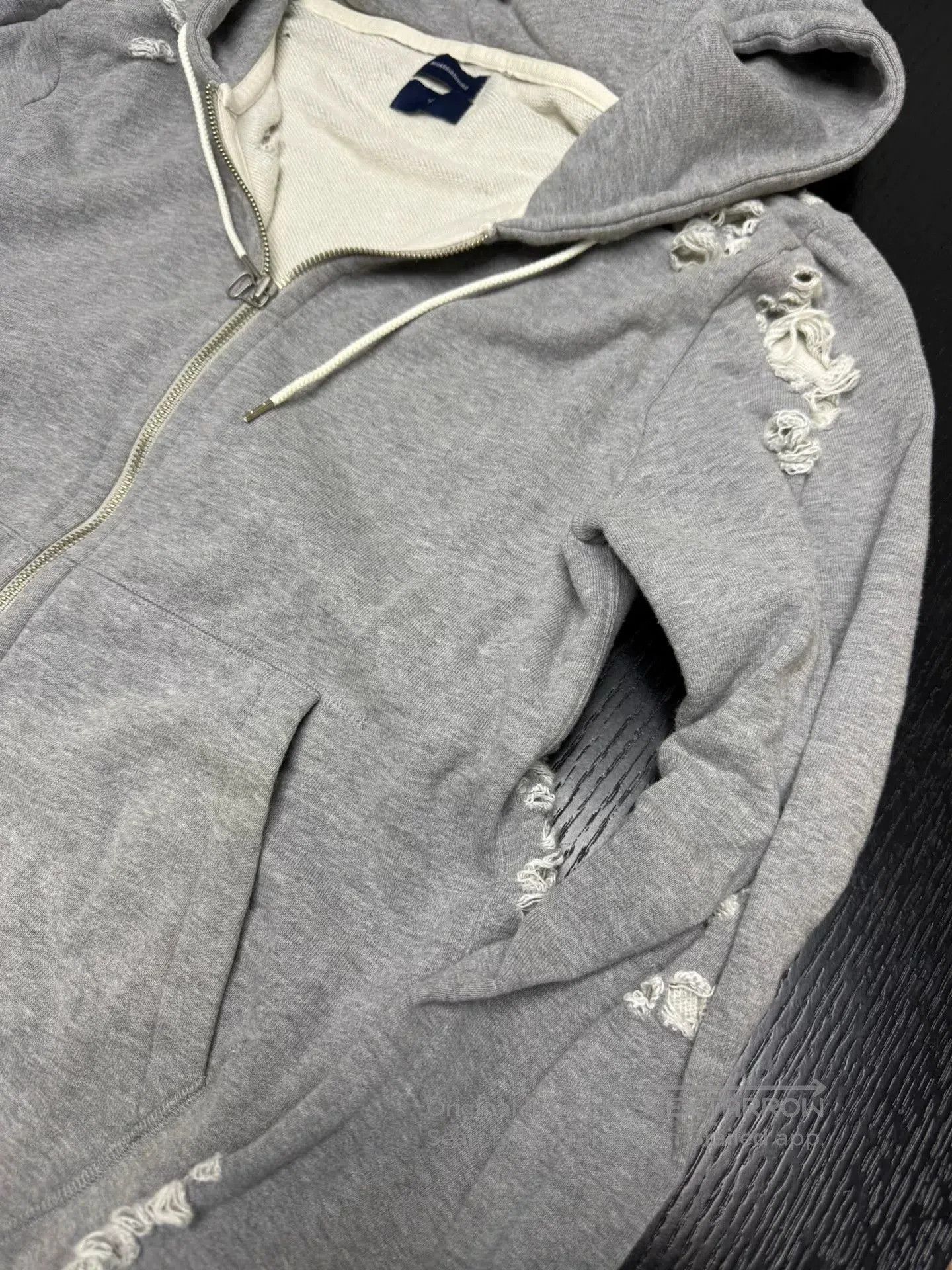 Maison MIHARA YASUHIRO Mihara Yasuhiro Distressed Hoodie Jacket. Size US S / EU 44-46 / 1 - 4 Thumbnail