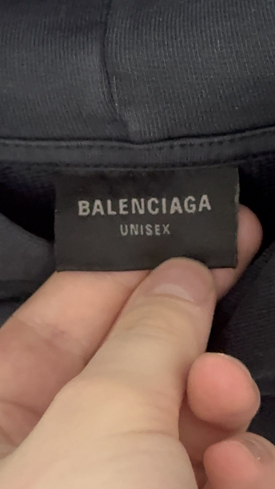 Balenciaga ✅ Balenciaga Tape Type Washed Navy Blue Hoodie Distressed 2 Size US S / EU 44-46 / 1 - 9 Thumbnail