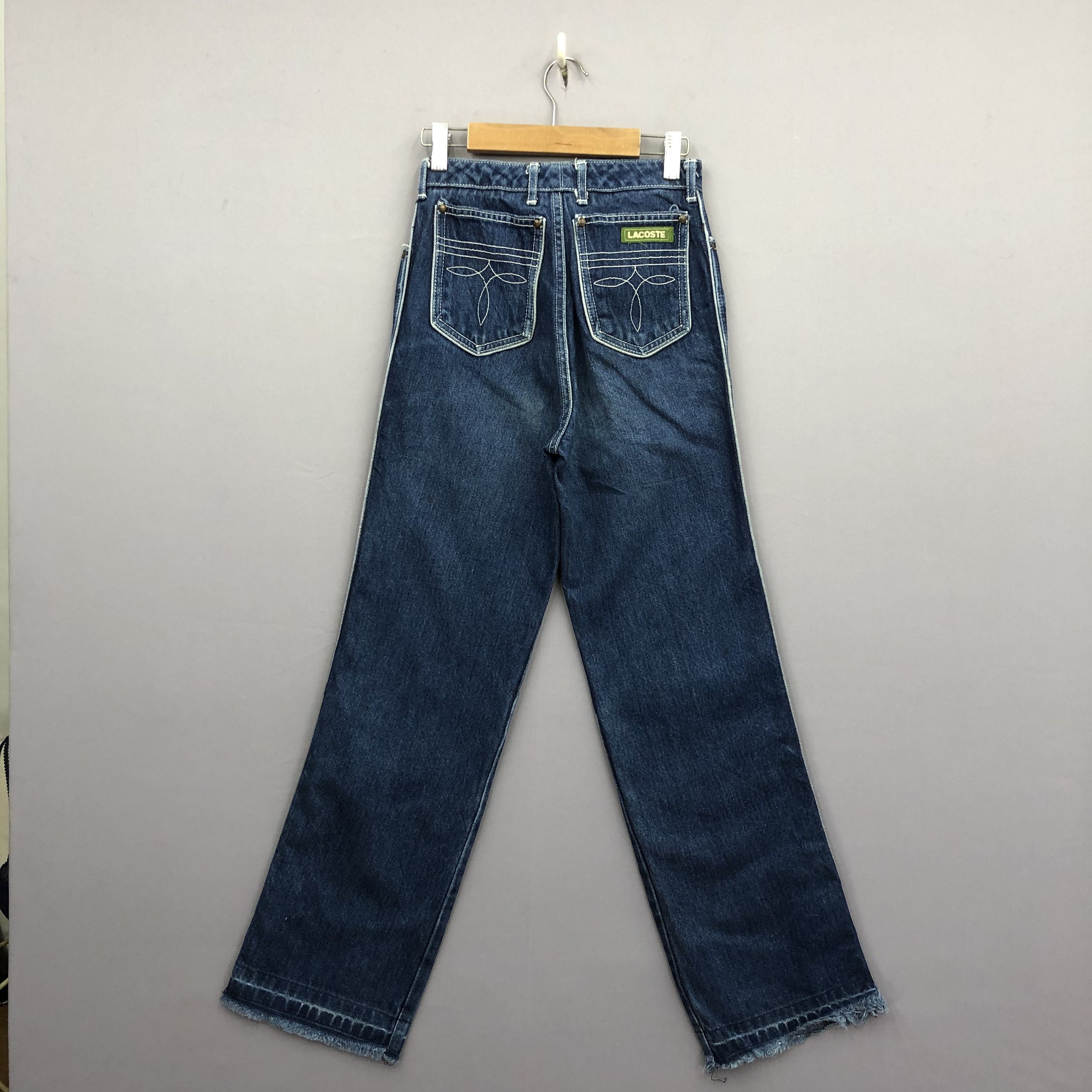 Lacoste Vintage 90s Lacoste Light Wash Jeans Lacoste Faded Denim Size 24" / US 00 / IT 34 - 1 Thumbnail