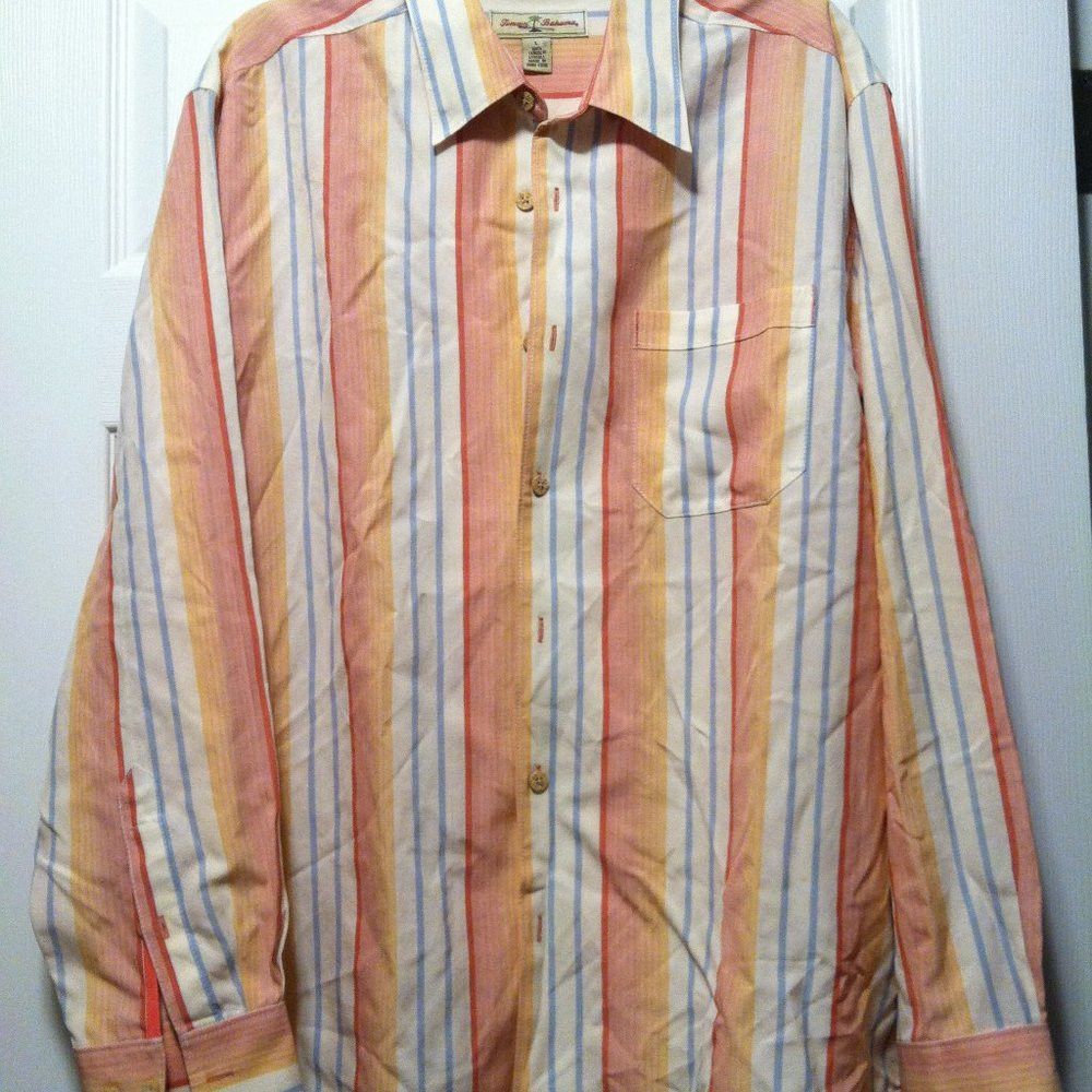 Tommy Bahama TOMMY BAHAMA MENS 100%TENCEL LYOCELL CASUAL SHIRT SIZE: L Size US L / EU 52-54 / 3 - 3 Thumbnail