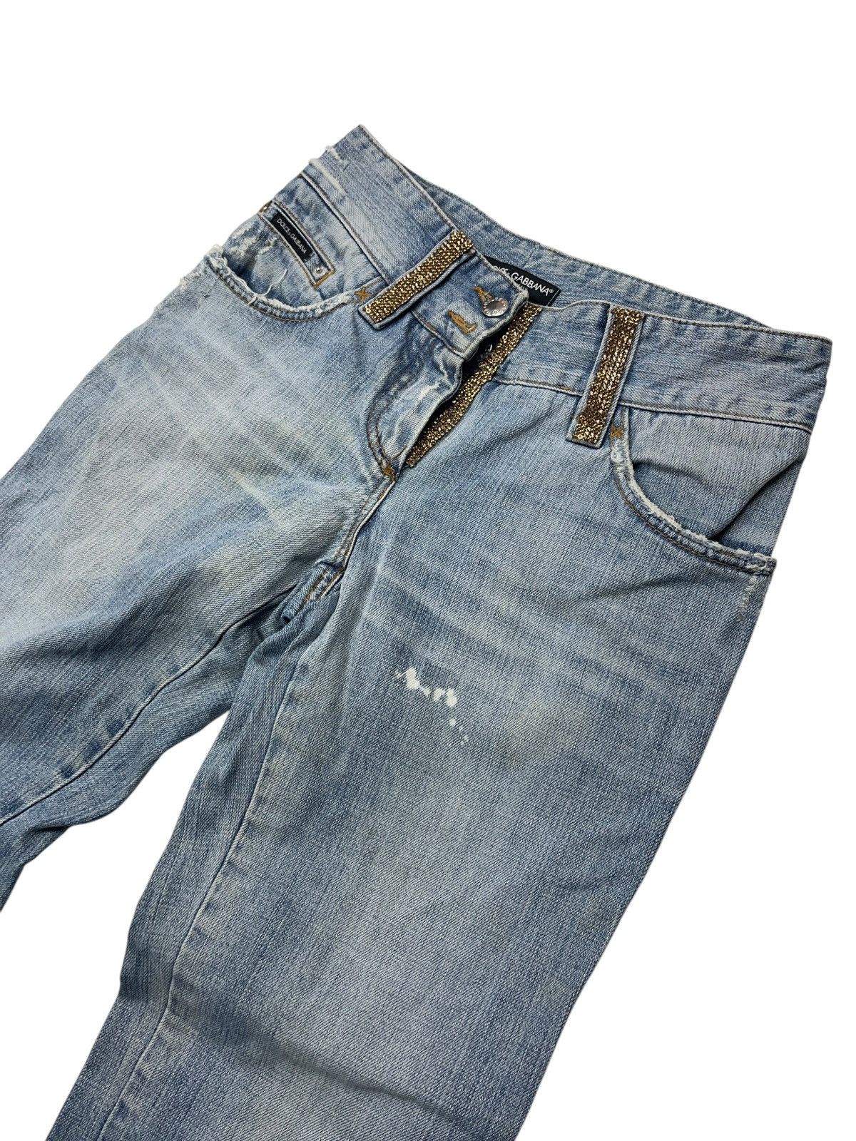 Dolce & Gabbana Vintage Dolce & Gabbana Hollywood Cowboy Distressed Jeans Size 28" / US 6 / IT 42 - 7 Thumbnail