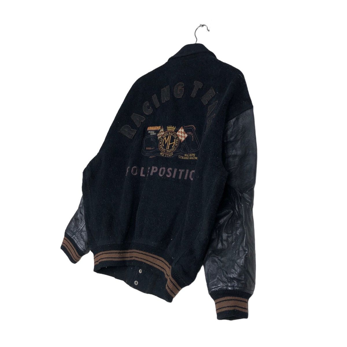 Japanese Brand 🔥Vtg Leather Varsity Jacket Mac Hope Big Logo Issey Miyake Size US M / EU 48-50 / 2 - 10 Thumbnail