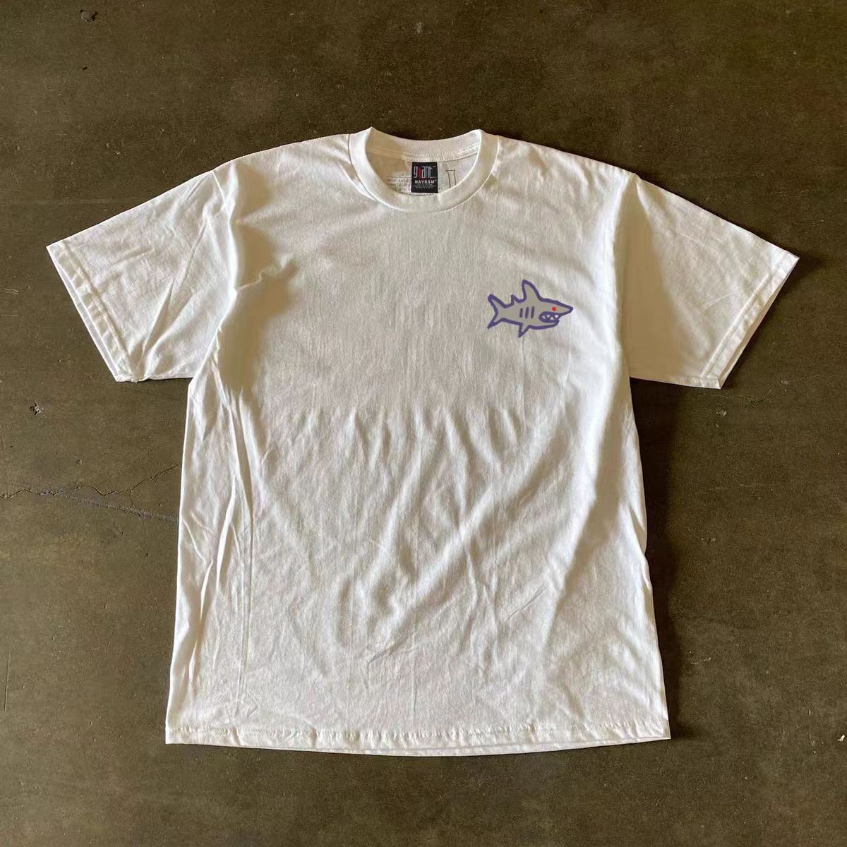 Japanese Brand × Vintage Shark print retro all-match cotton tee Size US L / EU 52-54 / 3 - 2 Thumbnail
