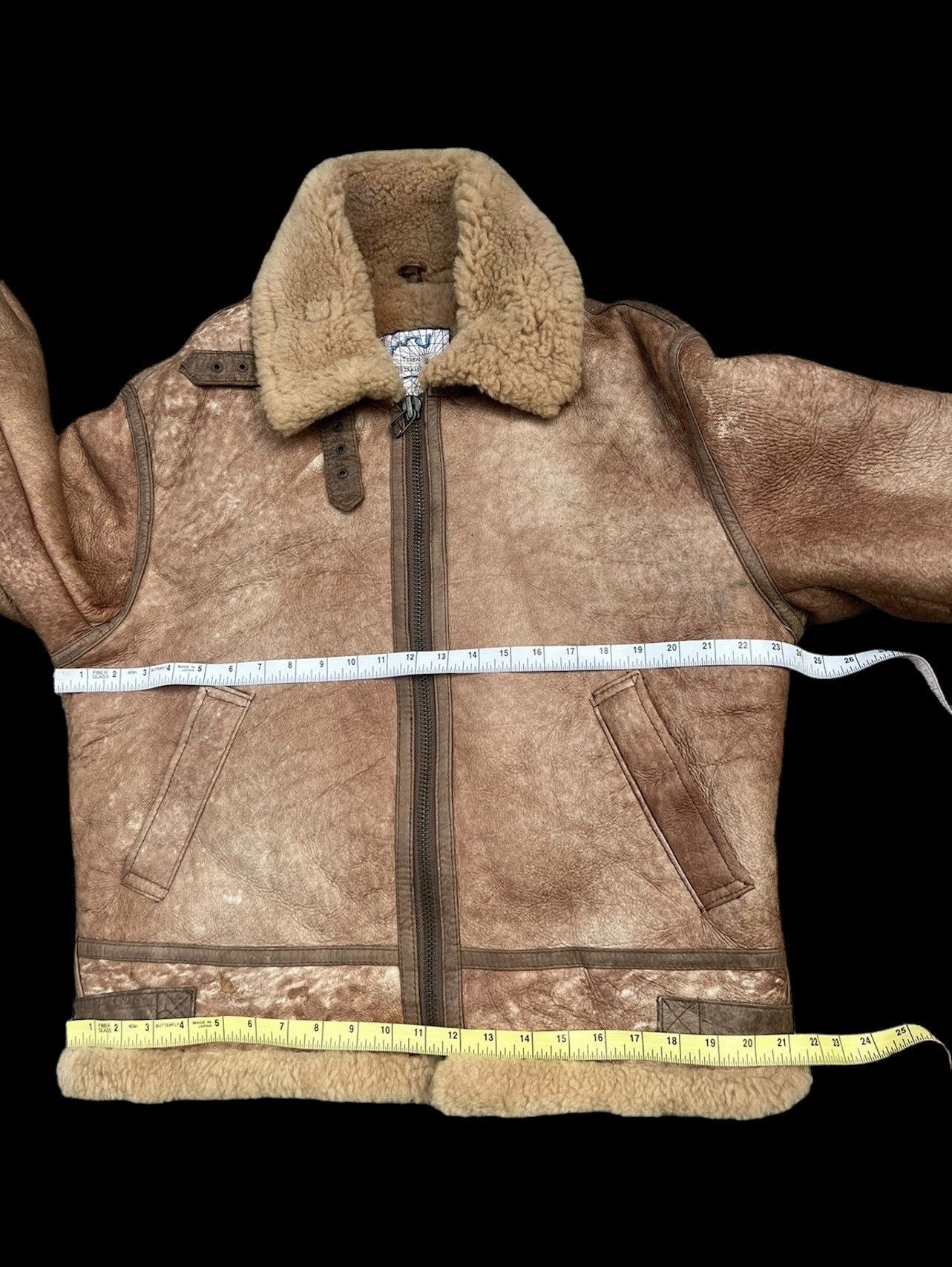 Vintage Vintage Terra Australis Shearling B3 Leather Jacket Size US L / EU 52-54 / 3 - 3 Thumbnail