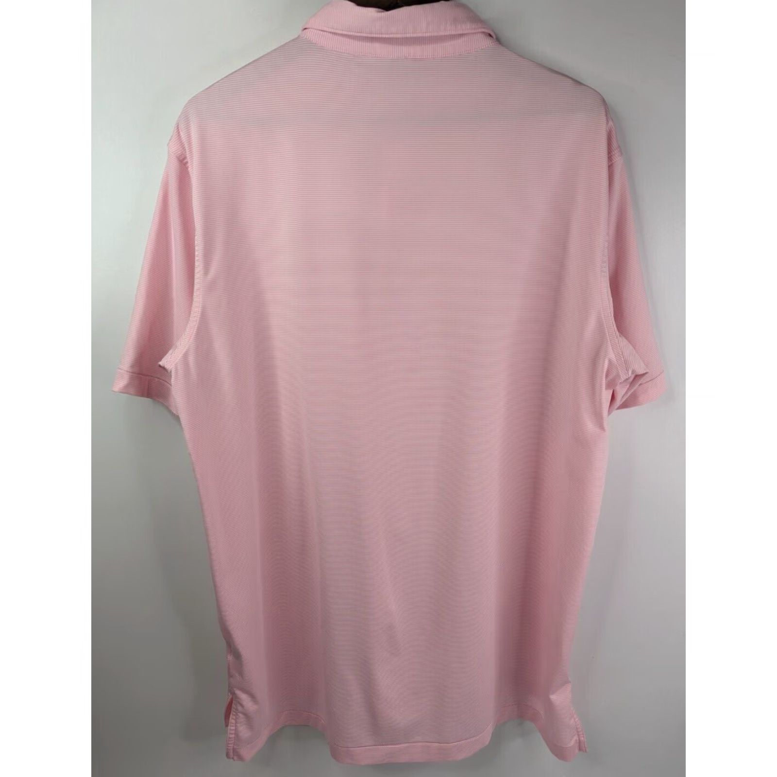 Peter Millar VINTAGE Peter Millar Summer Comfort E4 Polo Mountain Gate Golf Shirt Mens L Pink Striped Size US L / EU 52-54 / 3 - 3 Thumbnail