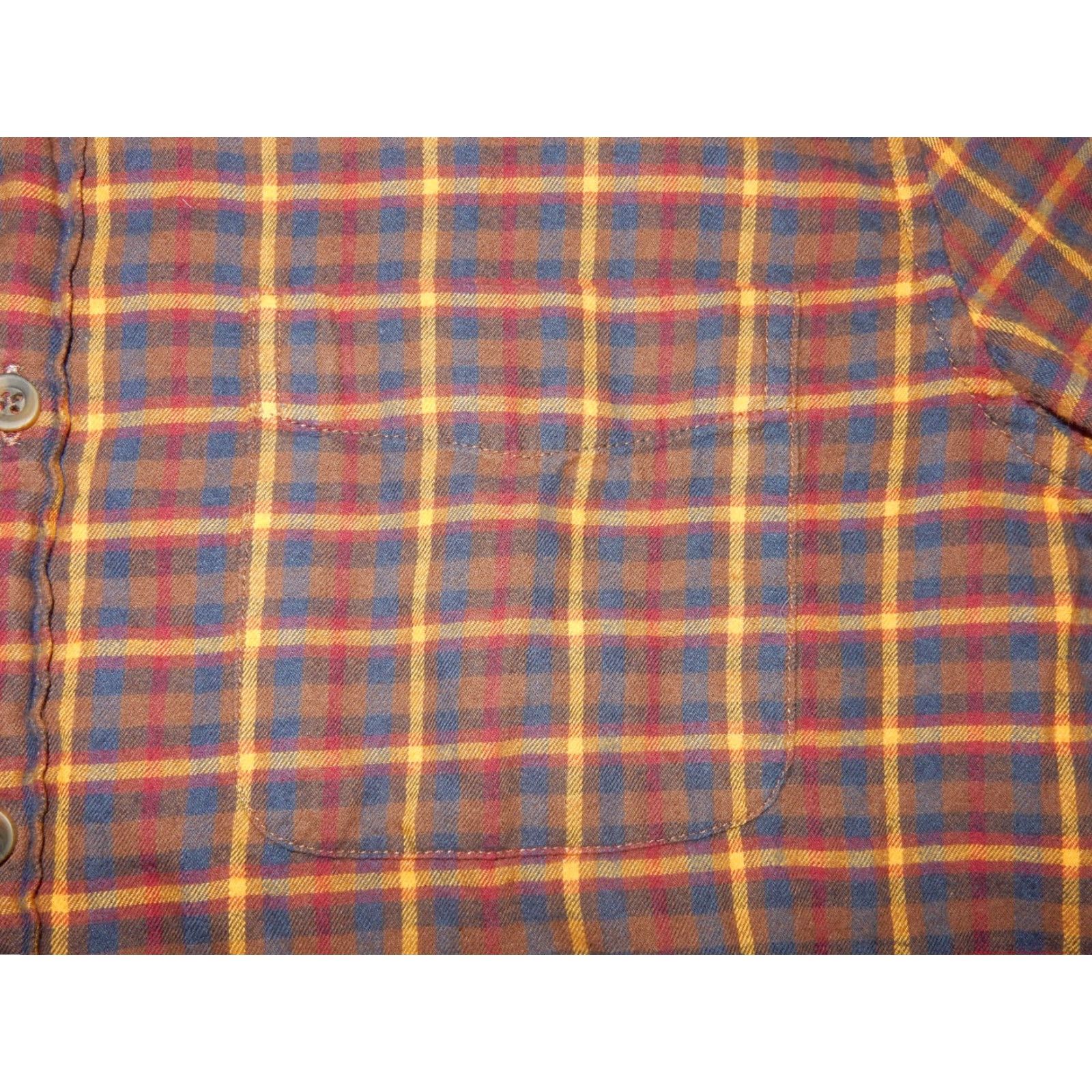 J.Crew VINTAGE J.CREW Men's Button-Front Flannel Shirt Long Sleeve Size Small Brown Plaid Size US S / EU 44-46 / 1 - 3 Thumbnail
