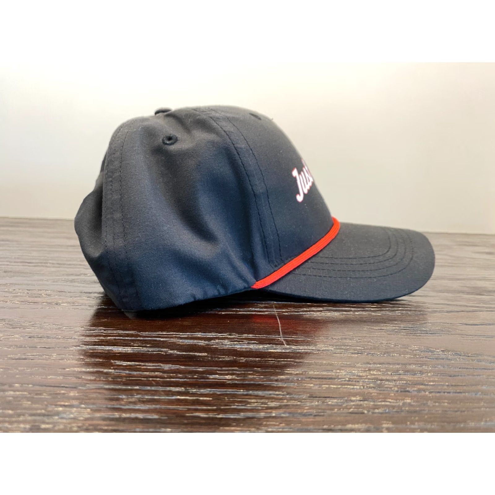 Vintage HAPPY GILMORE Hat Mens One Size Black Just Tap It In Snapback Movie Golf OSFM Universal Studios Hollywood Baseball Cap Size ONE SIZE - 3 Thumbnail