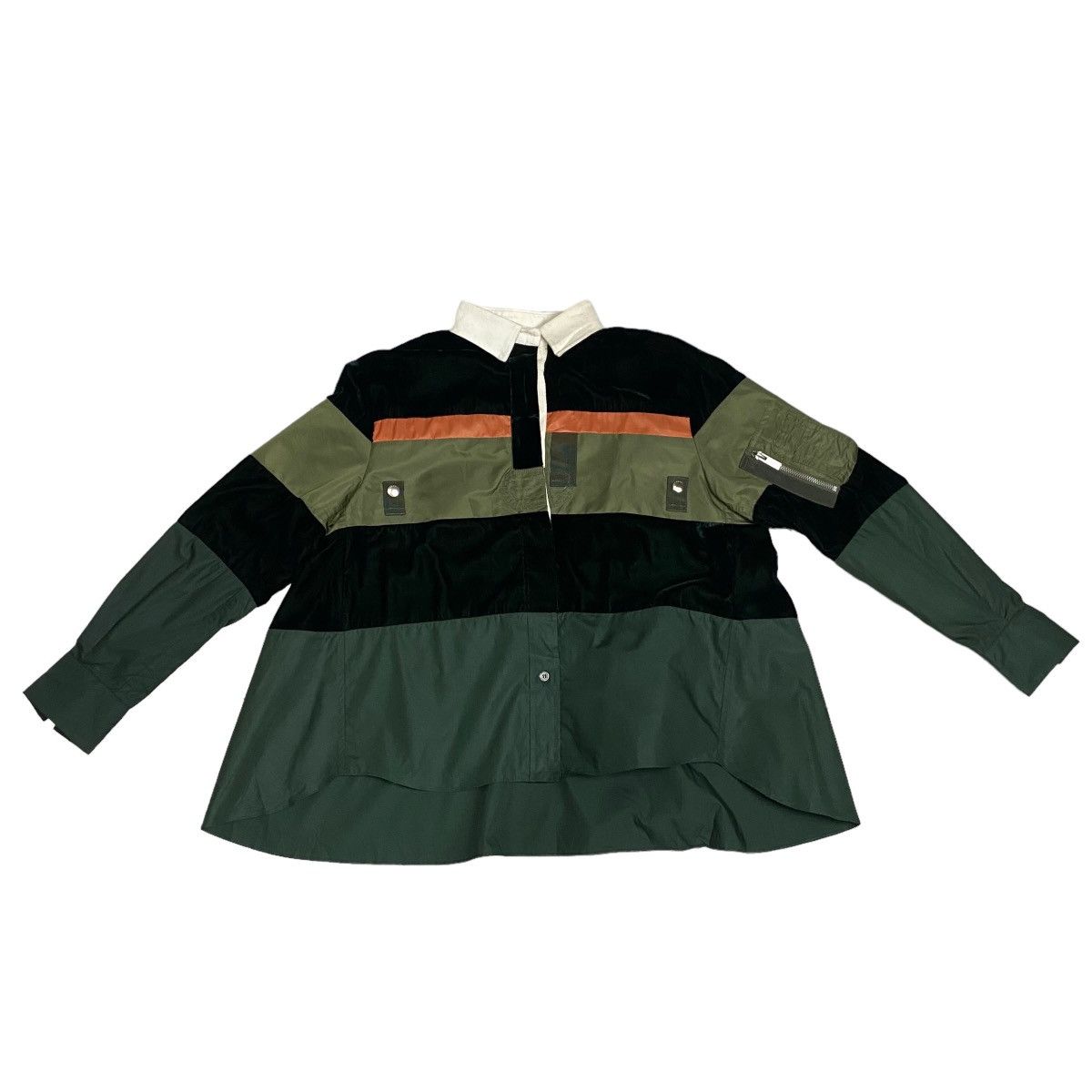 Japanese Brand × Sacai Sacai Polo Blouse mix unique Size M / US 6-8 / IT 42-44 - 5 Thumbnail
