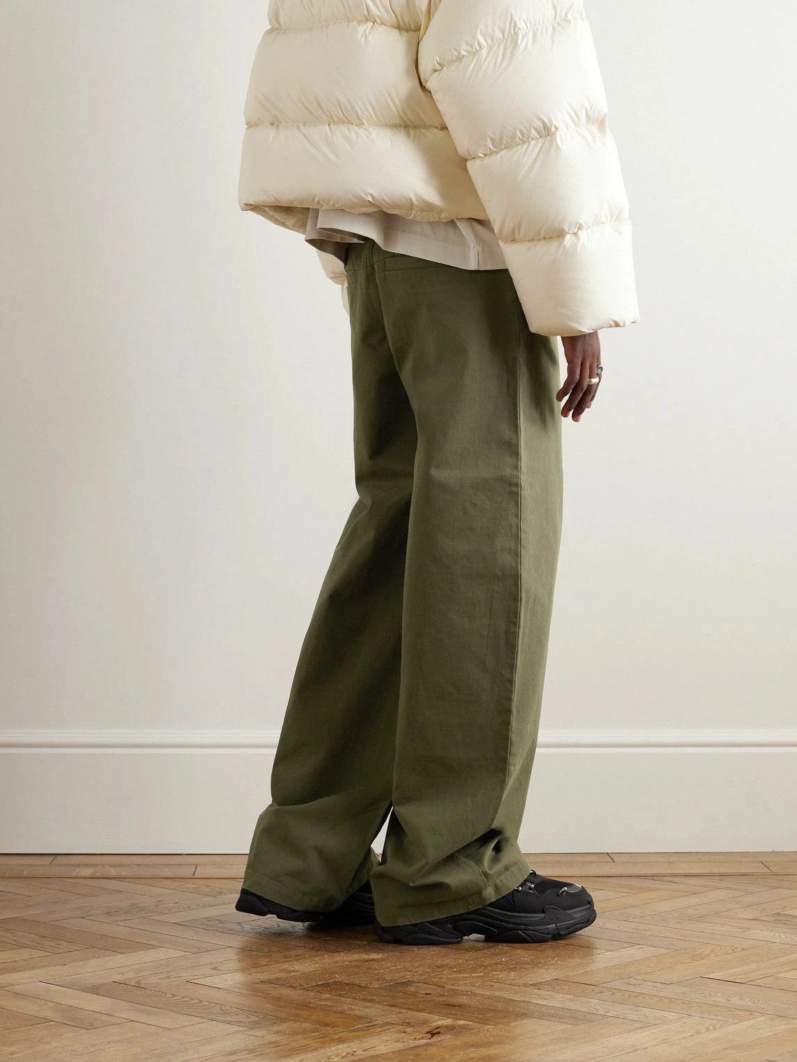 Entire Studios ENTIRE STUDIOS Wide High-Rise PM Pants - Olive (Large / W34) Size US 34 / EU 50 - 2 Thumbnail