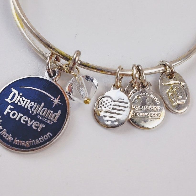 Disney Alex and Ani Disneyland Forever Charm Bangle - Silver Toned Size ONE SIZE - 2 Thumbnail