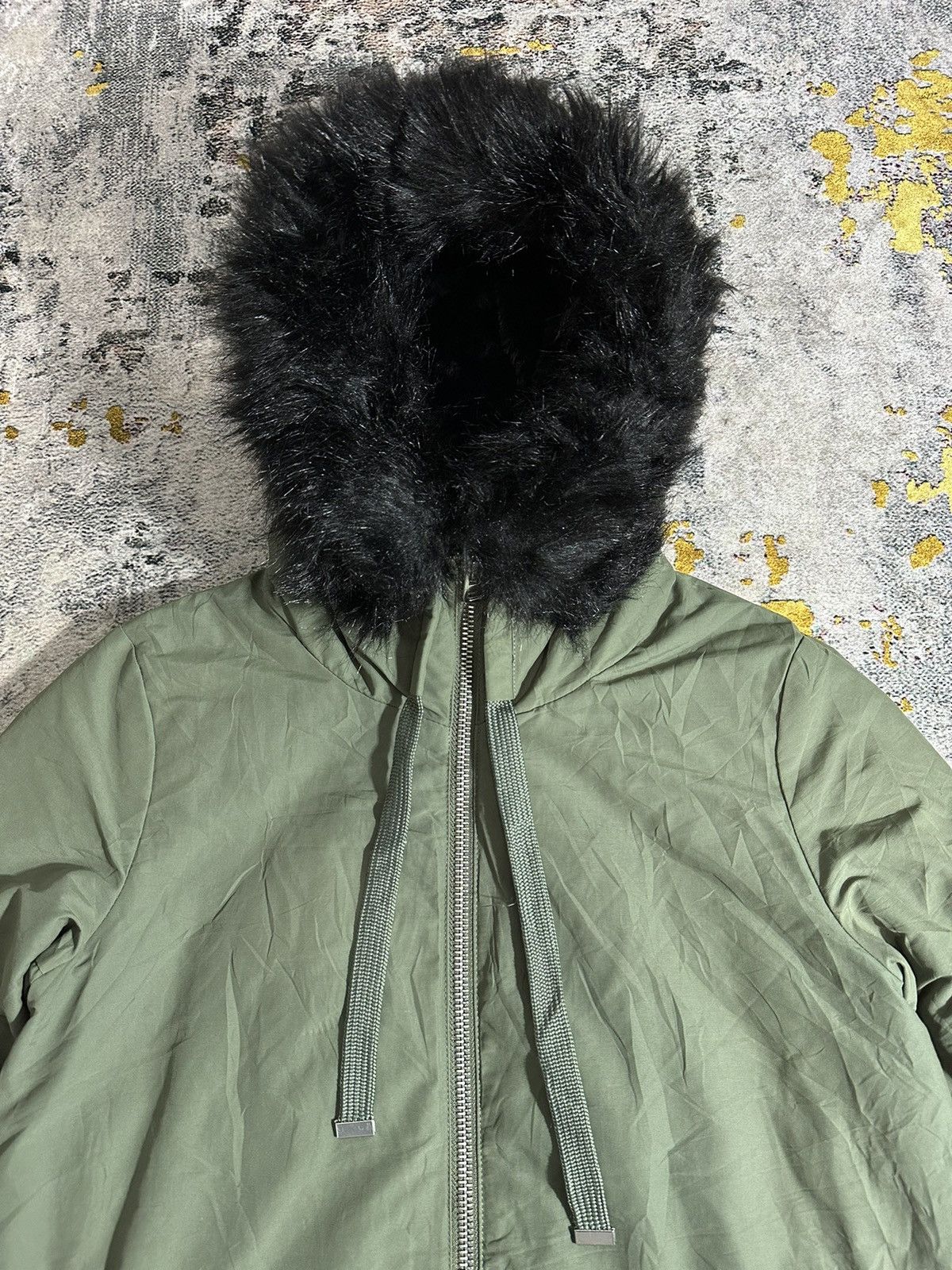 Beauty Beast ZARA BLACK FUR Parka & Mohair IF SIX WAS NINE LGB STYLE Size US L / EU 52-54 / 3 - 3 Thumbnail