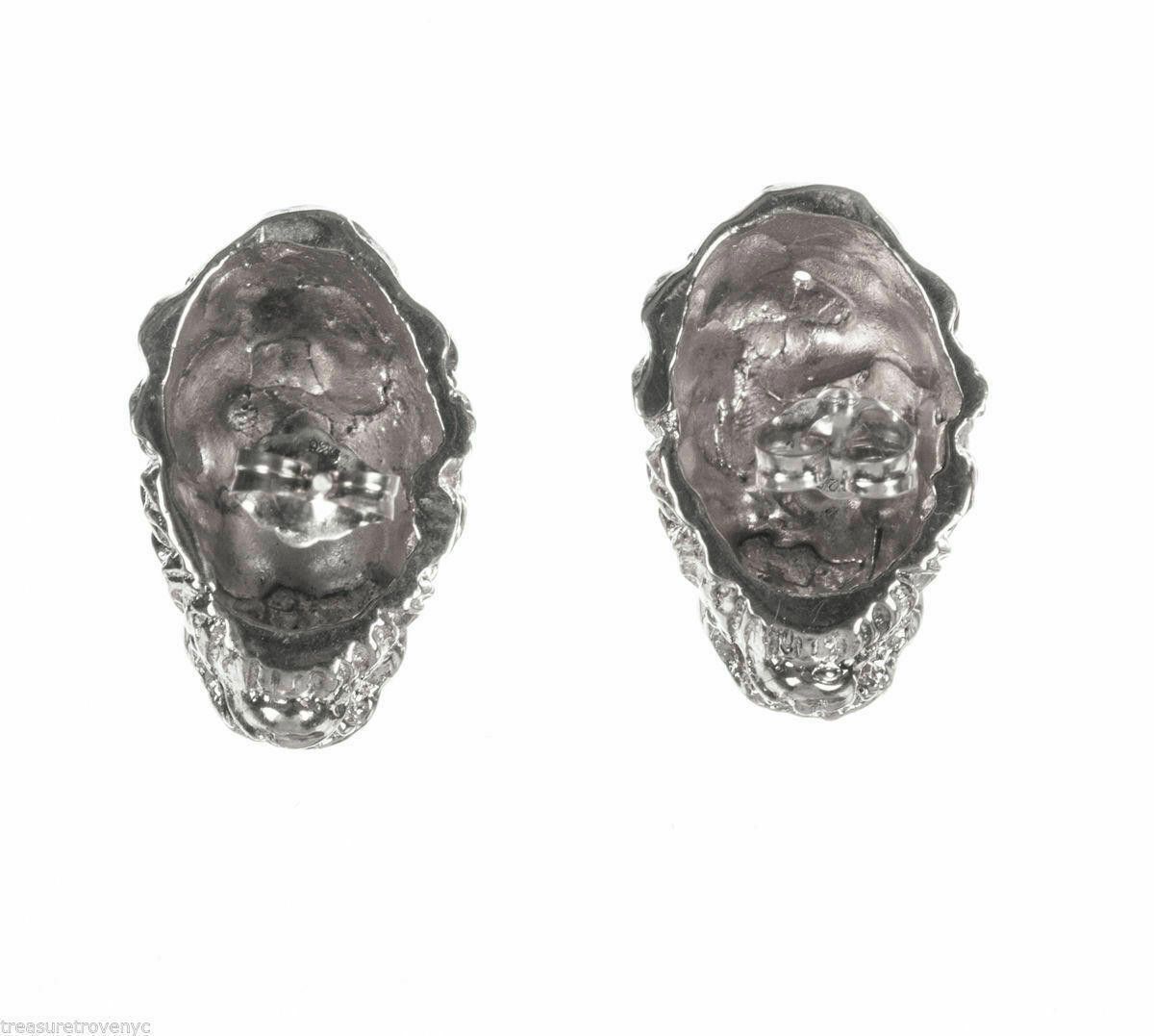 Designer Sterling Silver Plated Brass Etruscan Lion Stud Earrings Size ONE SIZE - 5 Thumbnail