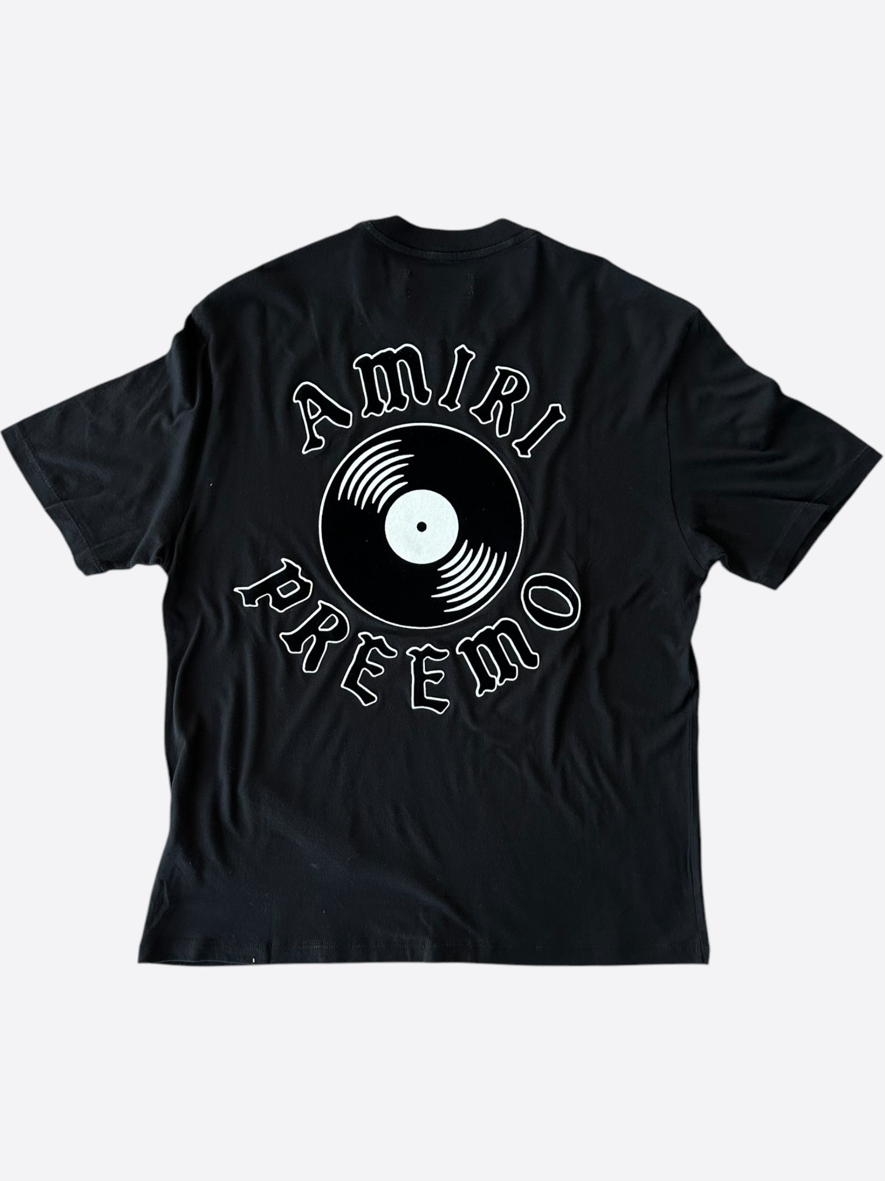 Amiri Preemo Black Record Logo T-Shirt