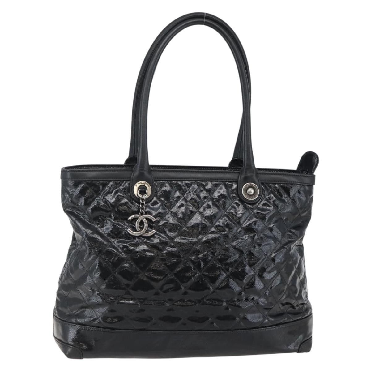 Chanel Chanel CC Charm Zip Tote Quilted Coated Canvas Size ONE SIZE - 1 Thumbnail